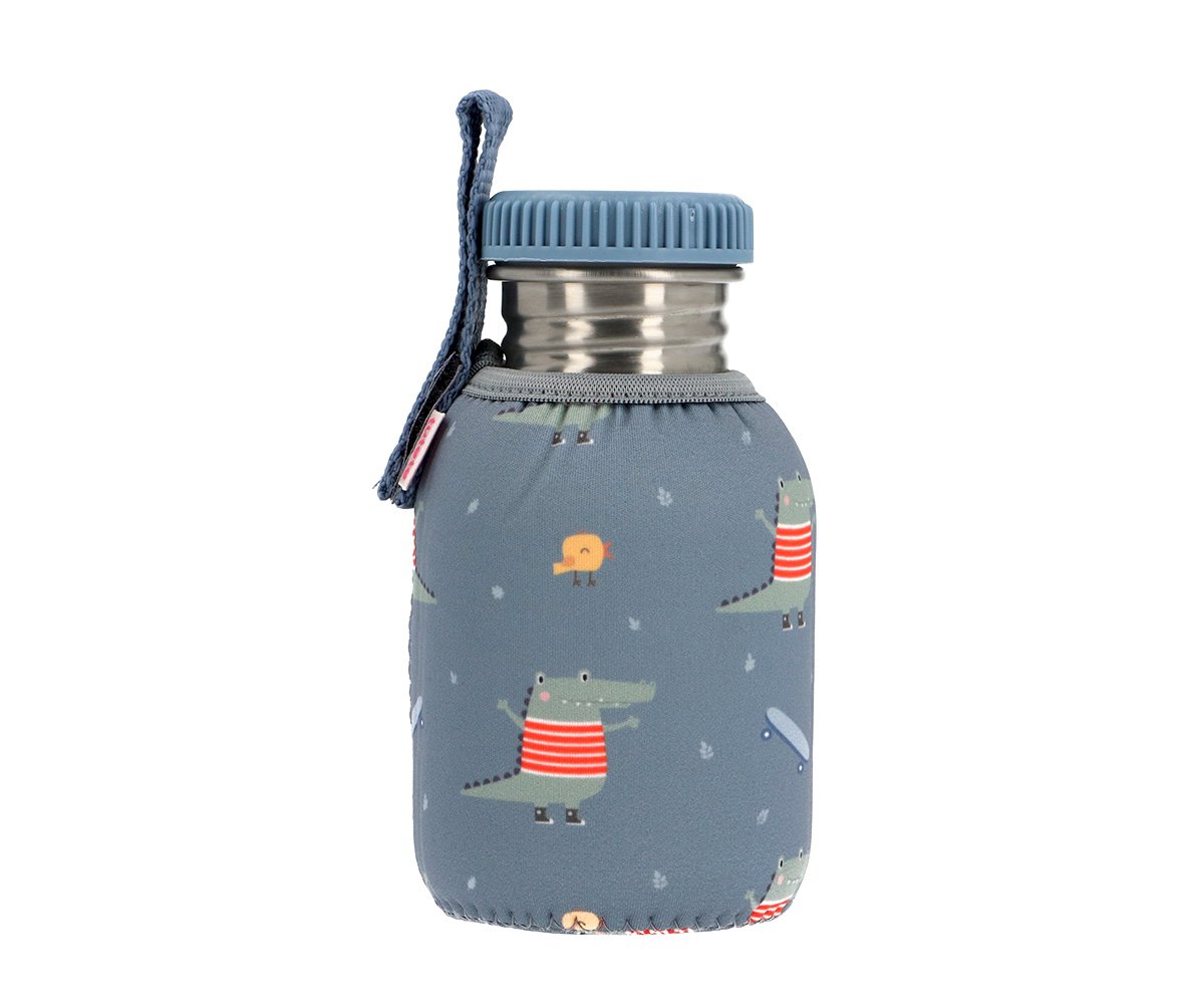 Botella Acero Inoxidable + Funda Neopreno Colección Croc