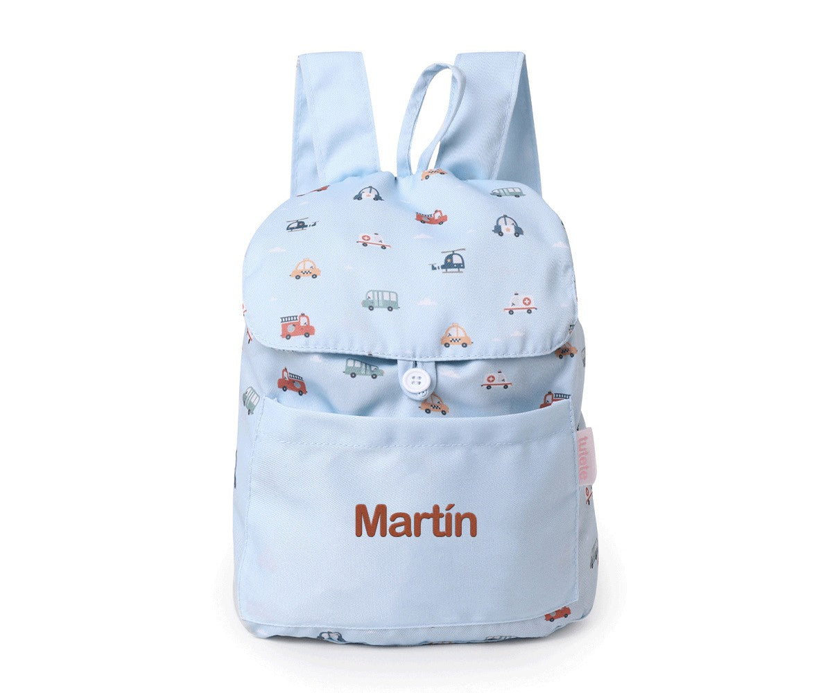 Mochila de Tela Colección City Cars