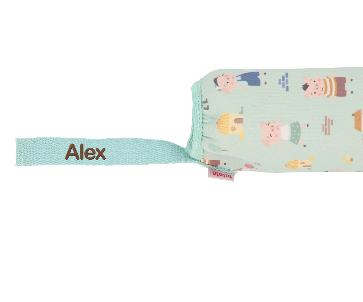Botella Acero Inoxidable + Funda Neopreno Colección The Three Little Pigs