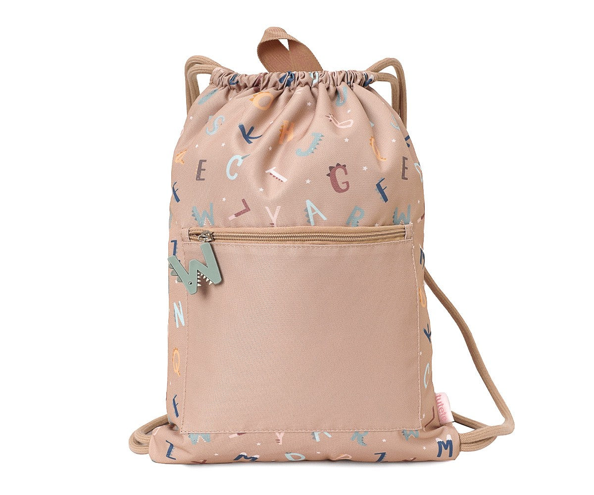 Mochila Saquito Impermeable Funny Letters