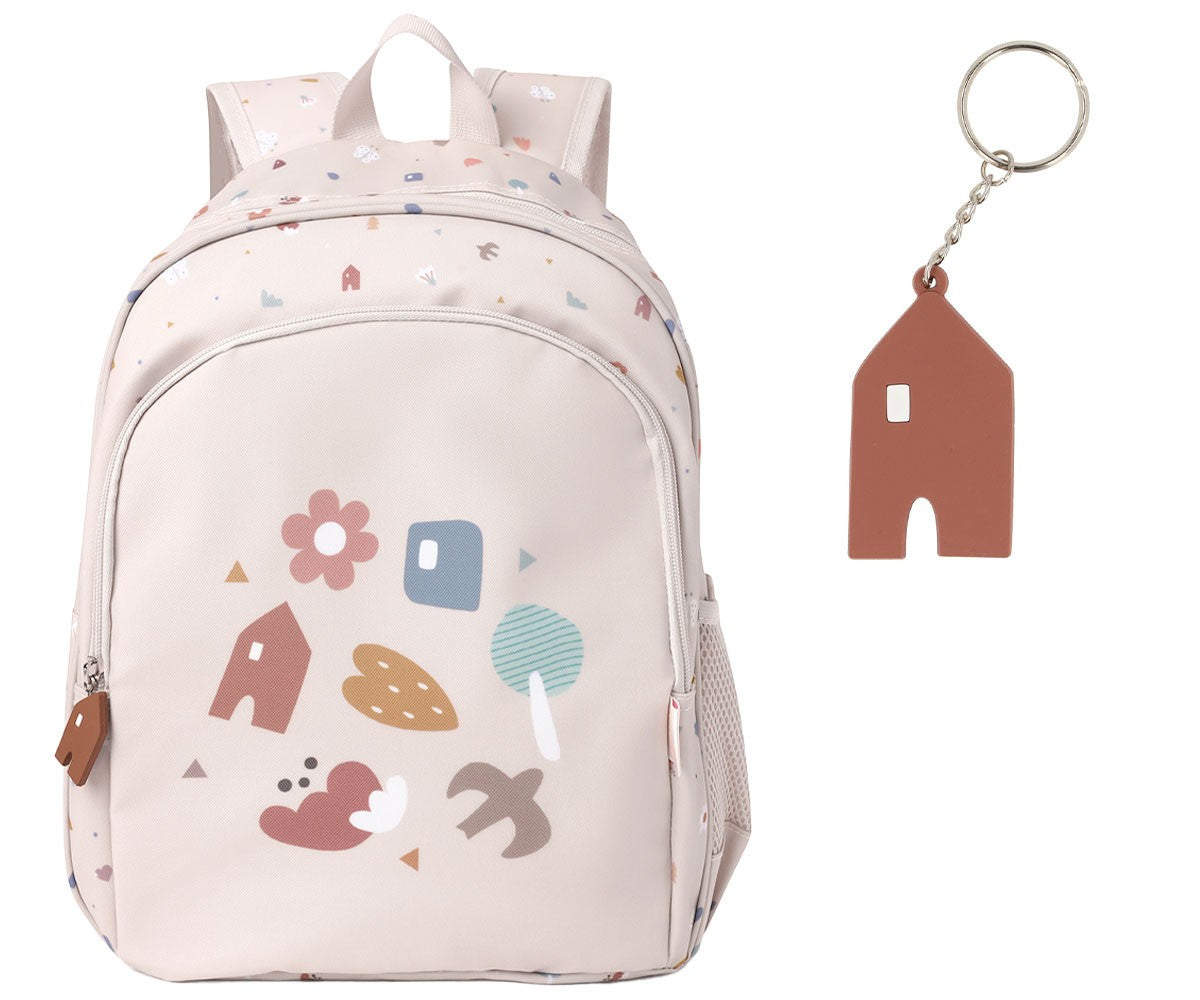 Mochila Mediana + Llavero Colección Geometric Nature