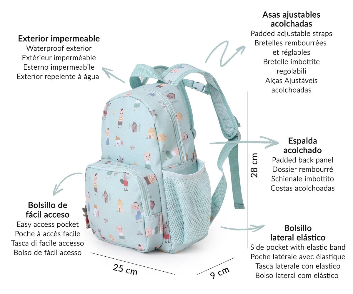 Mochila Infantil Colección The Three Little Pigs