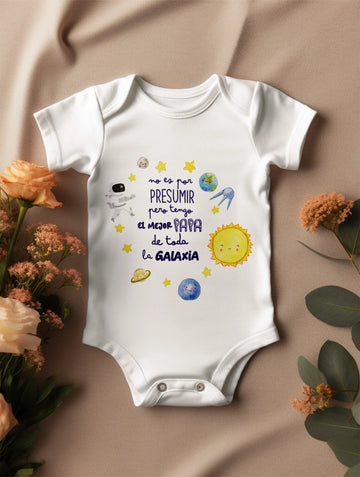 Body Personalizado "Mejor Papá de la Galaxia"