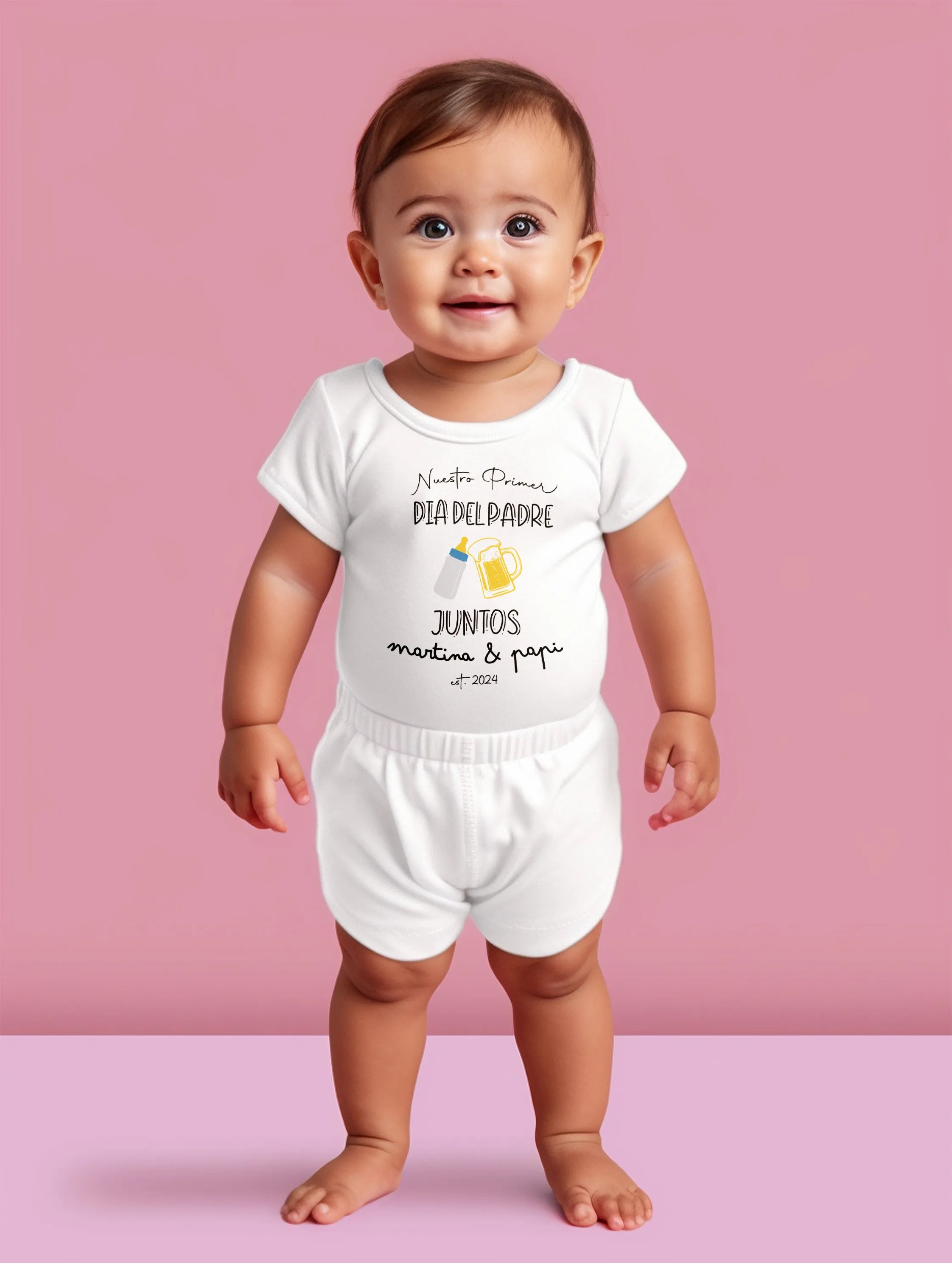 Body Personalizado "Nuestro Primer Día Papá"