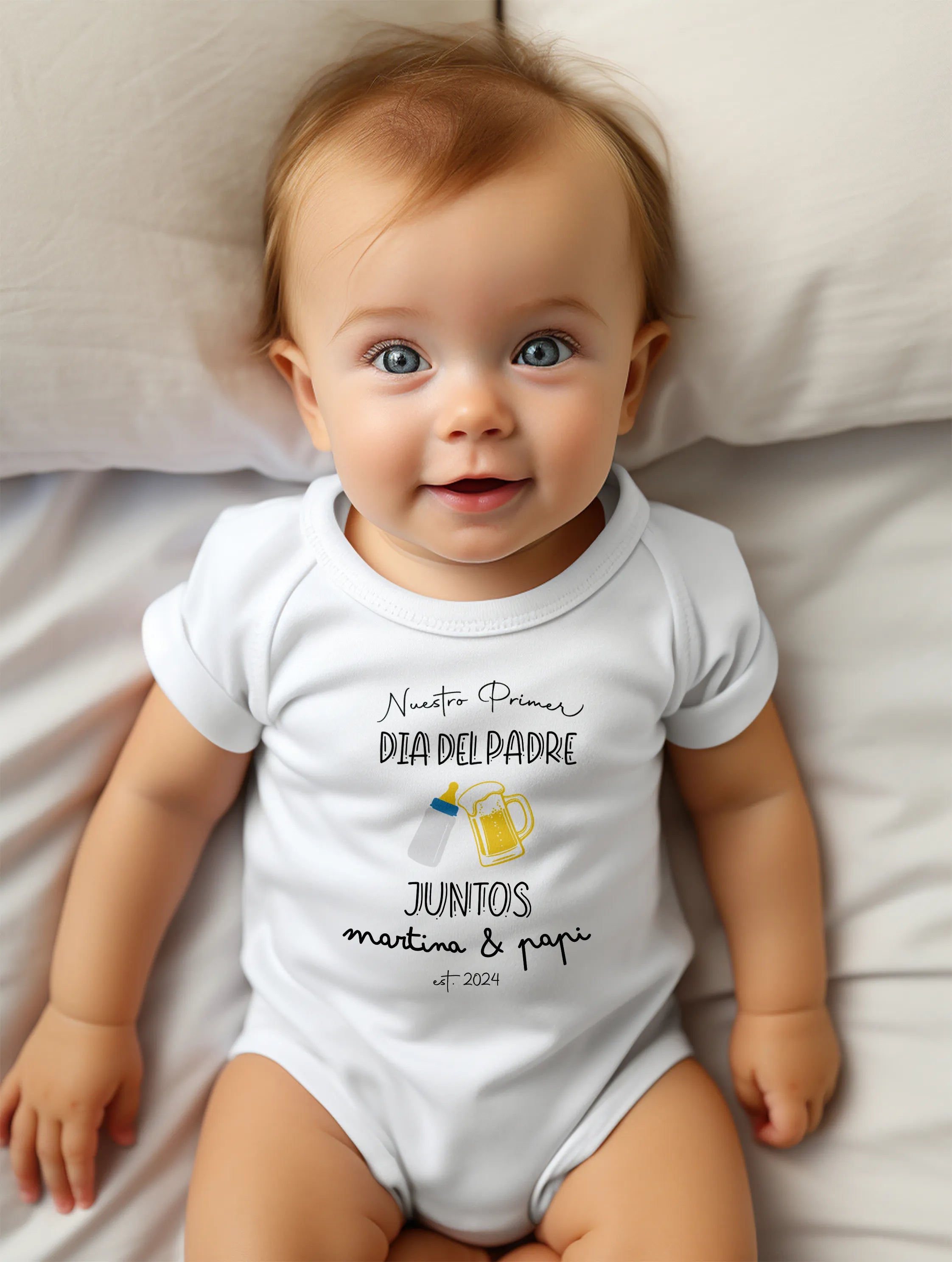 Body Personalizado "Nuestro Primer Día Papá"