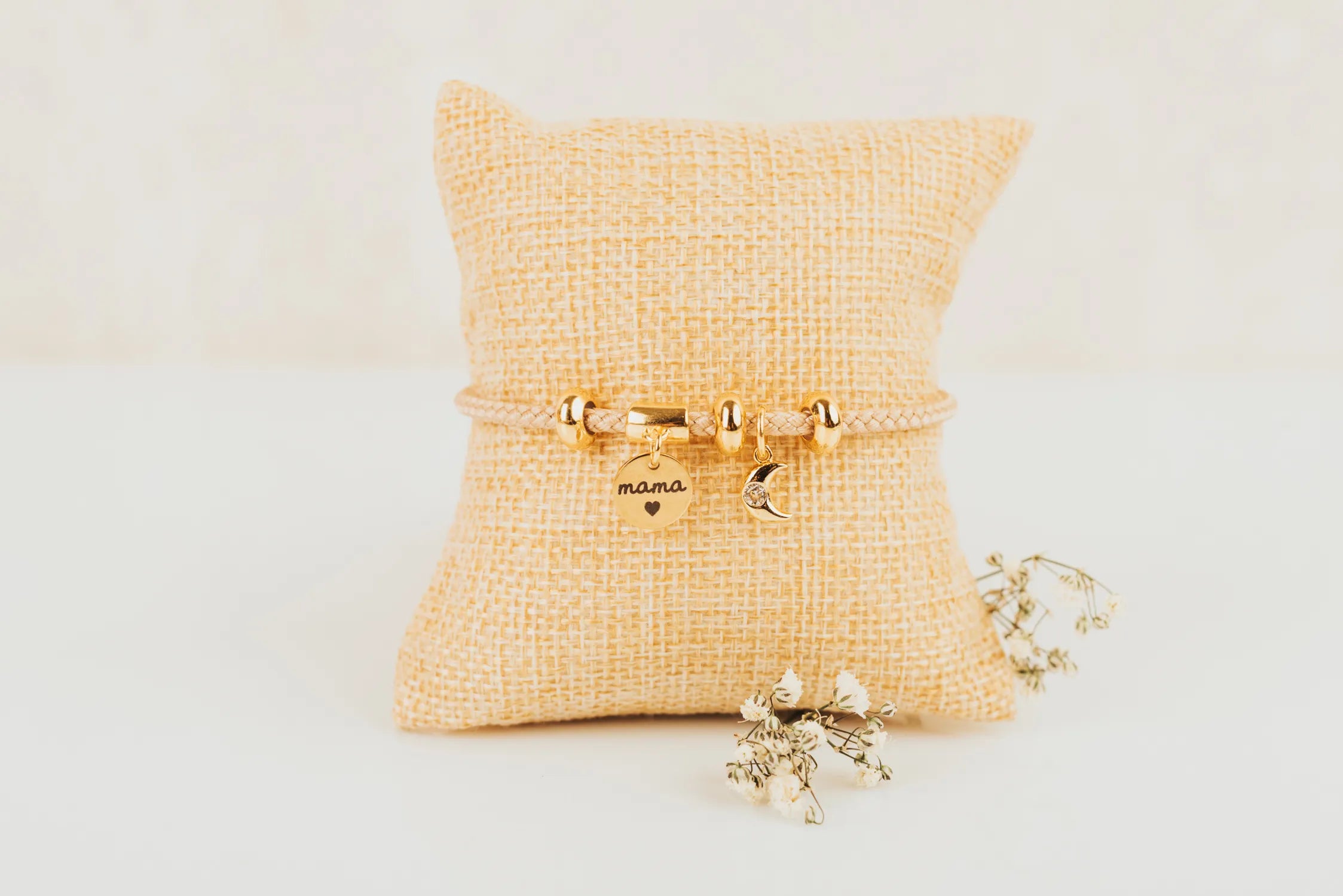 PULSERA ORO Y CIRCONITA  “SUPER MAMÁ”