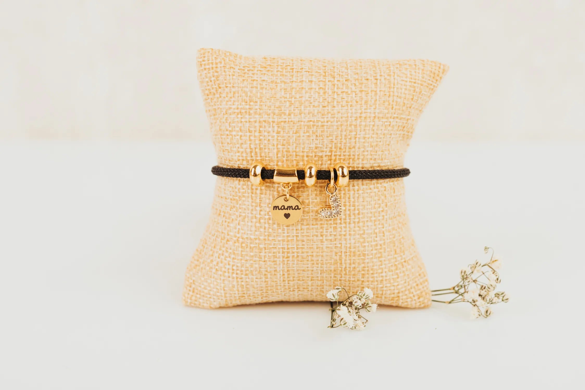 PULSERA ORO Y CIRCONITA  “SUPER MAMÁ”