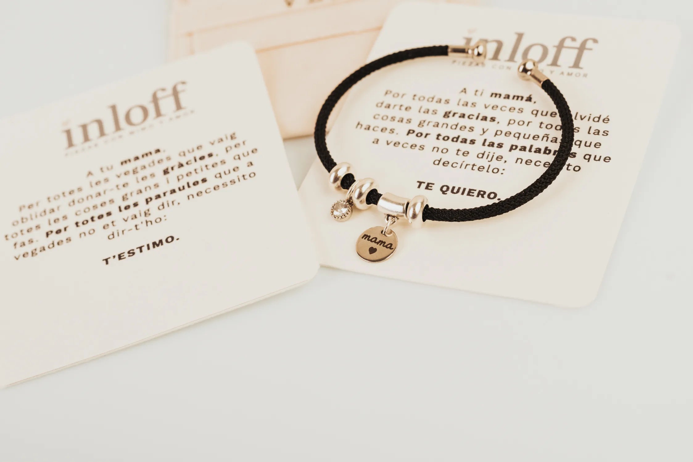 PULSERA PLATA Y CIRCONITA  “SUPER MAMÁ”