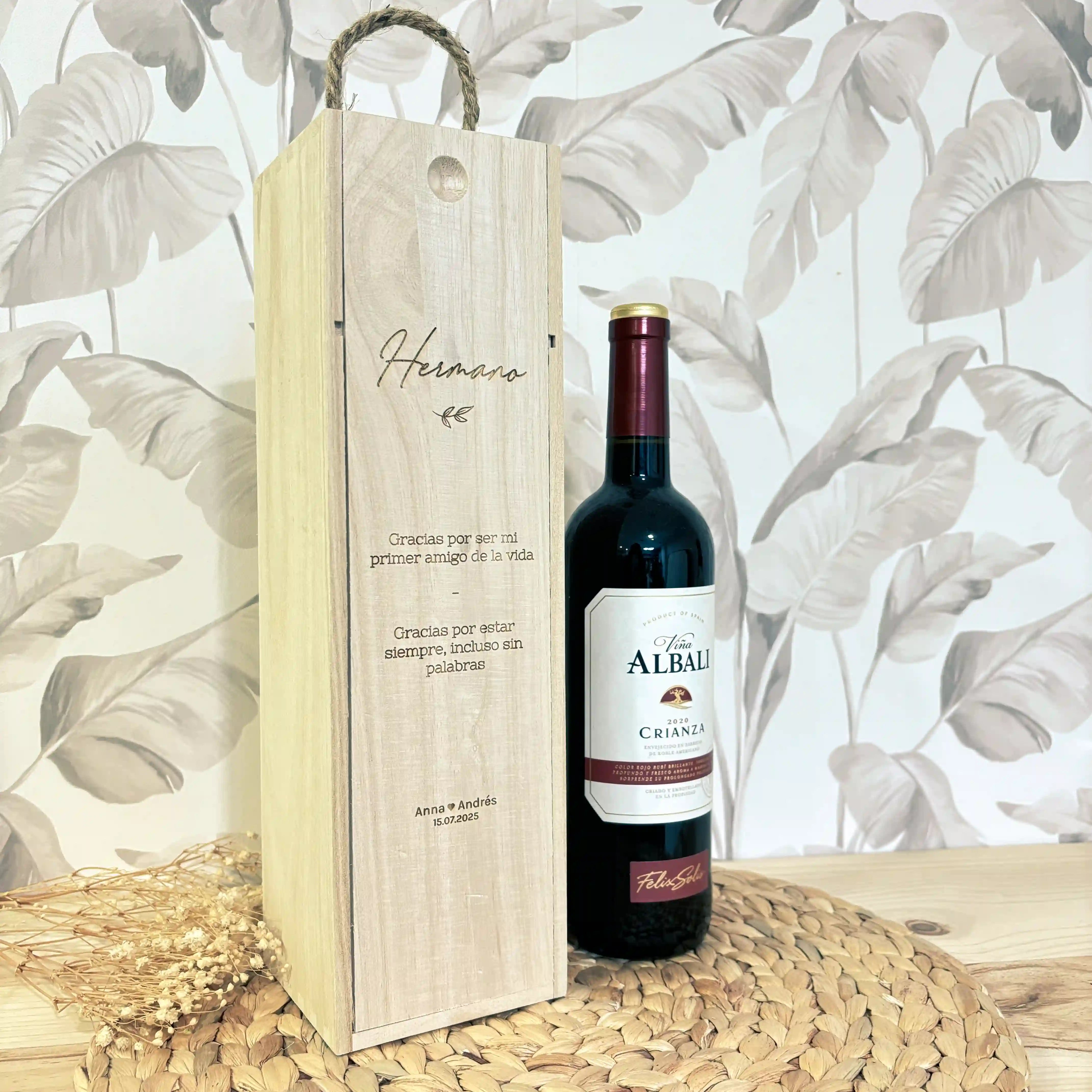 Caja de Vino Personalizada "Motivos"