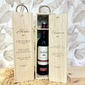 Caja de Vino Personalizada "Motivos"