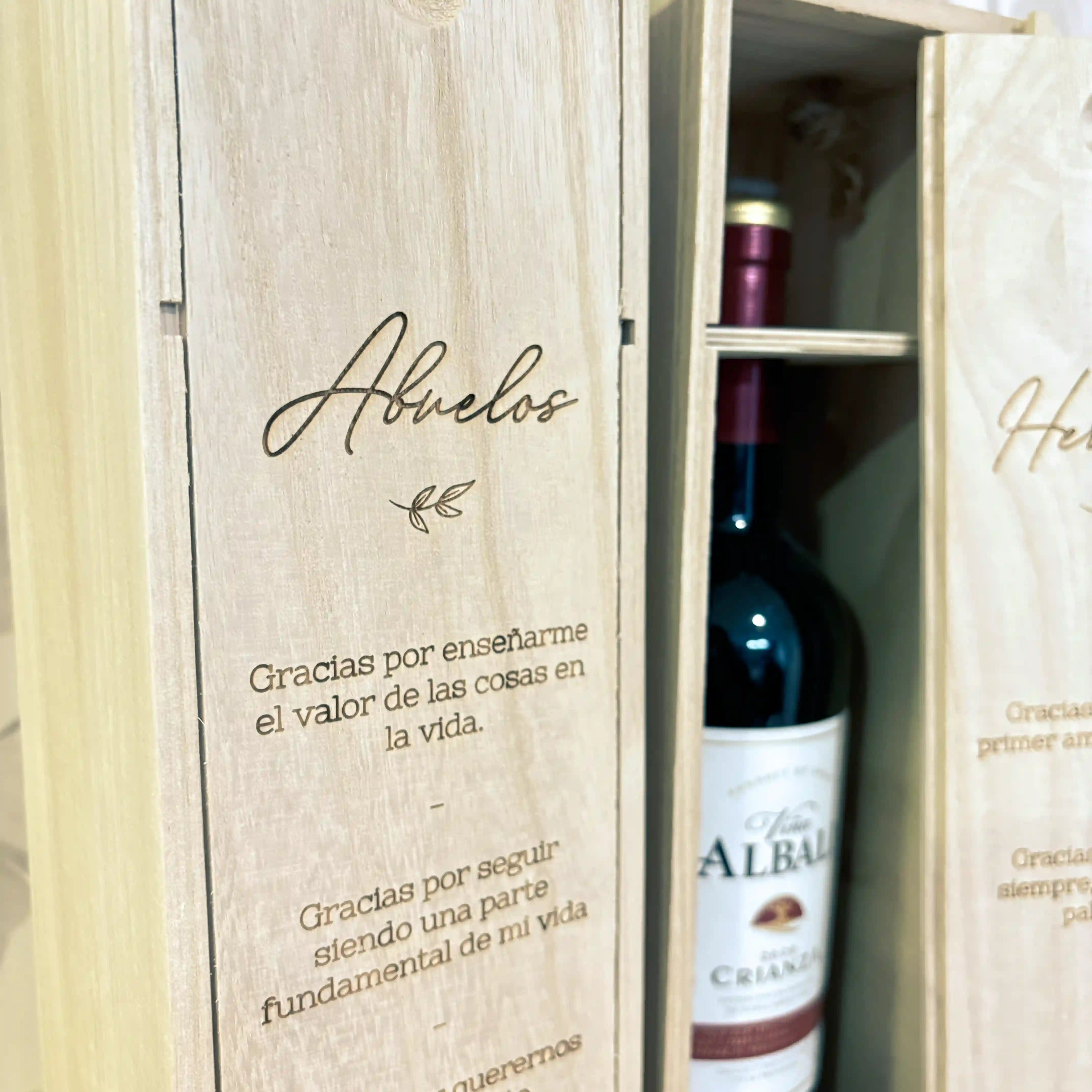 Caja de Vino Personalizada "Motivos"