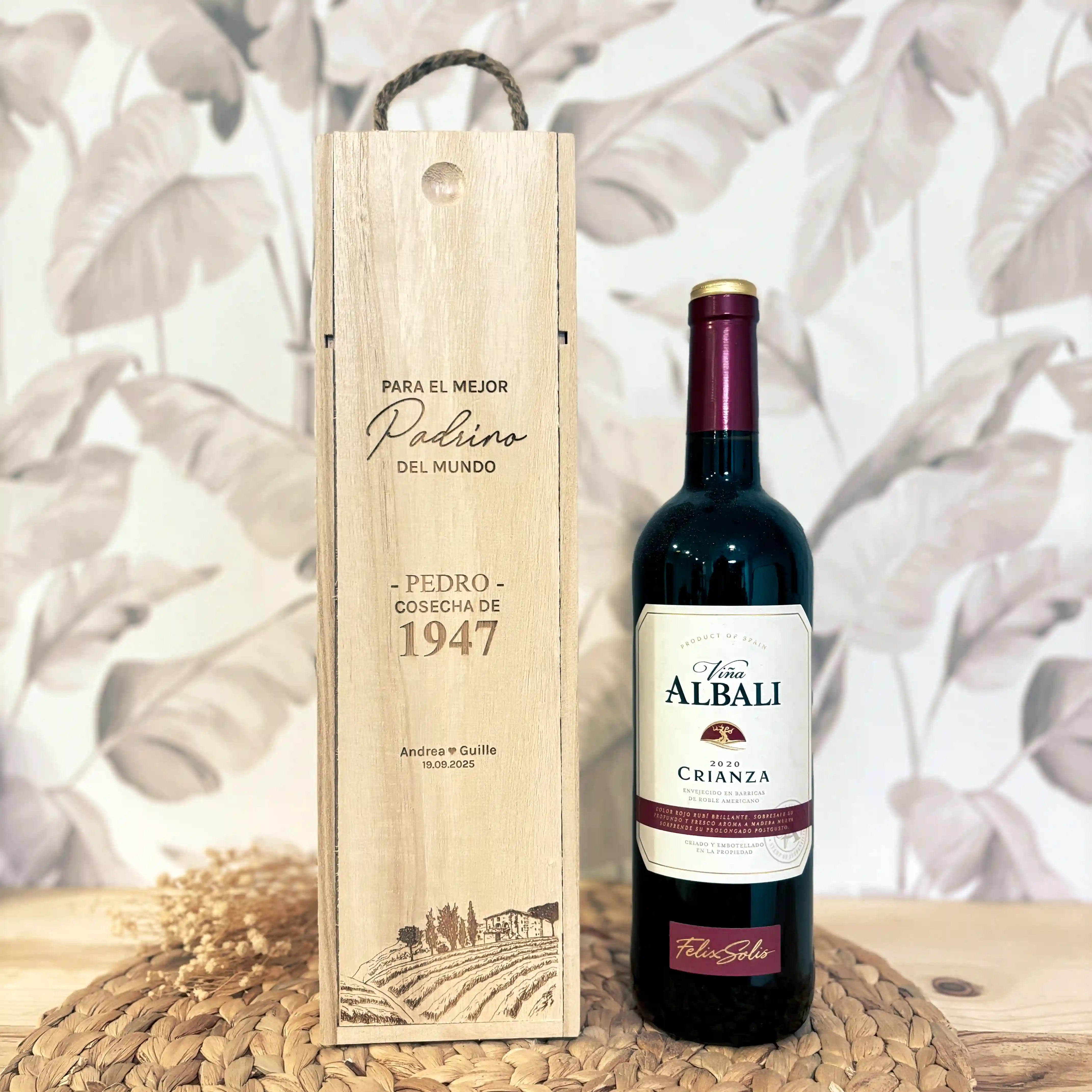 Caja de Vino Personalizada "El Mejor del Mundo"