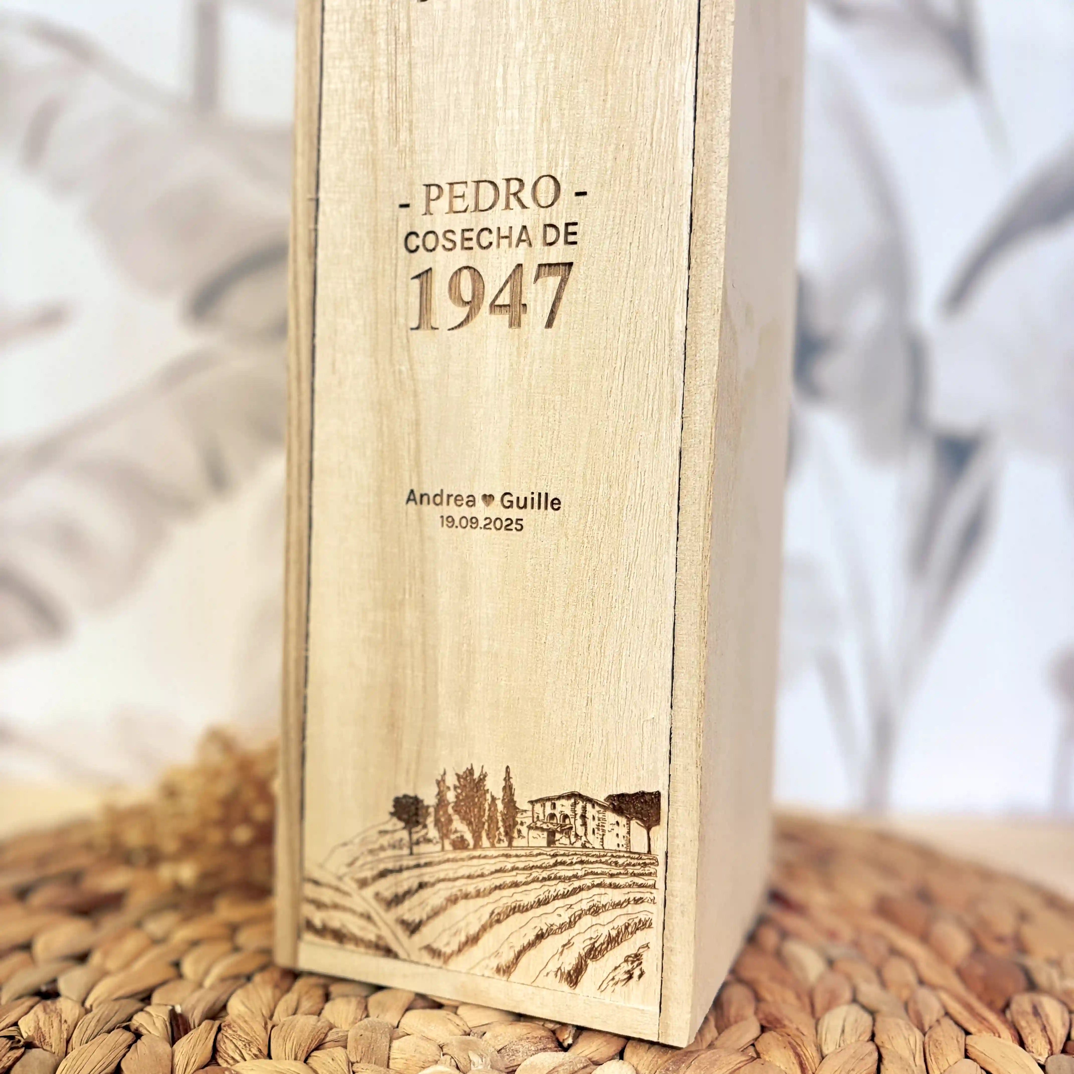 Caja de Vino Personalizada "El Mejor del Mundo"