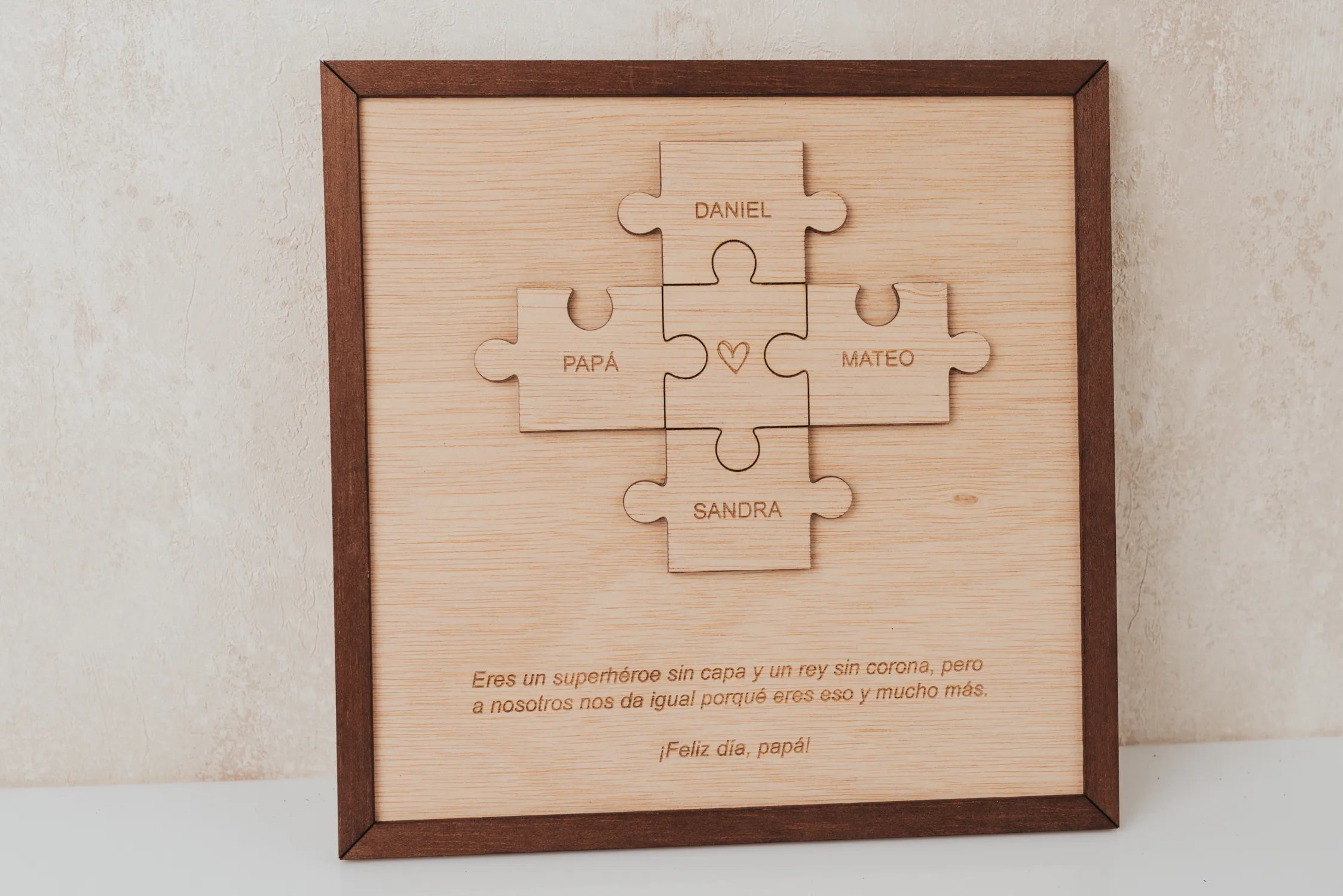 Cuadro Puzzle "Familia & Papá"