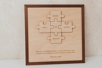 Cuadro Puzzle "Familia & Papá"
