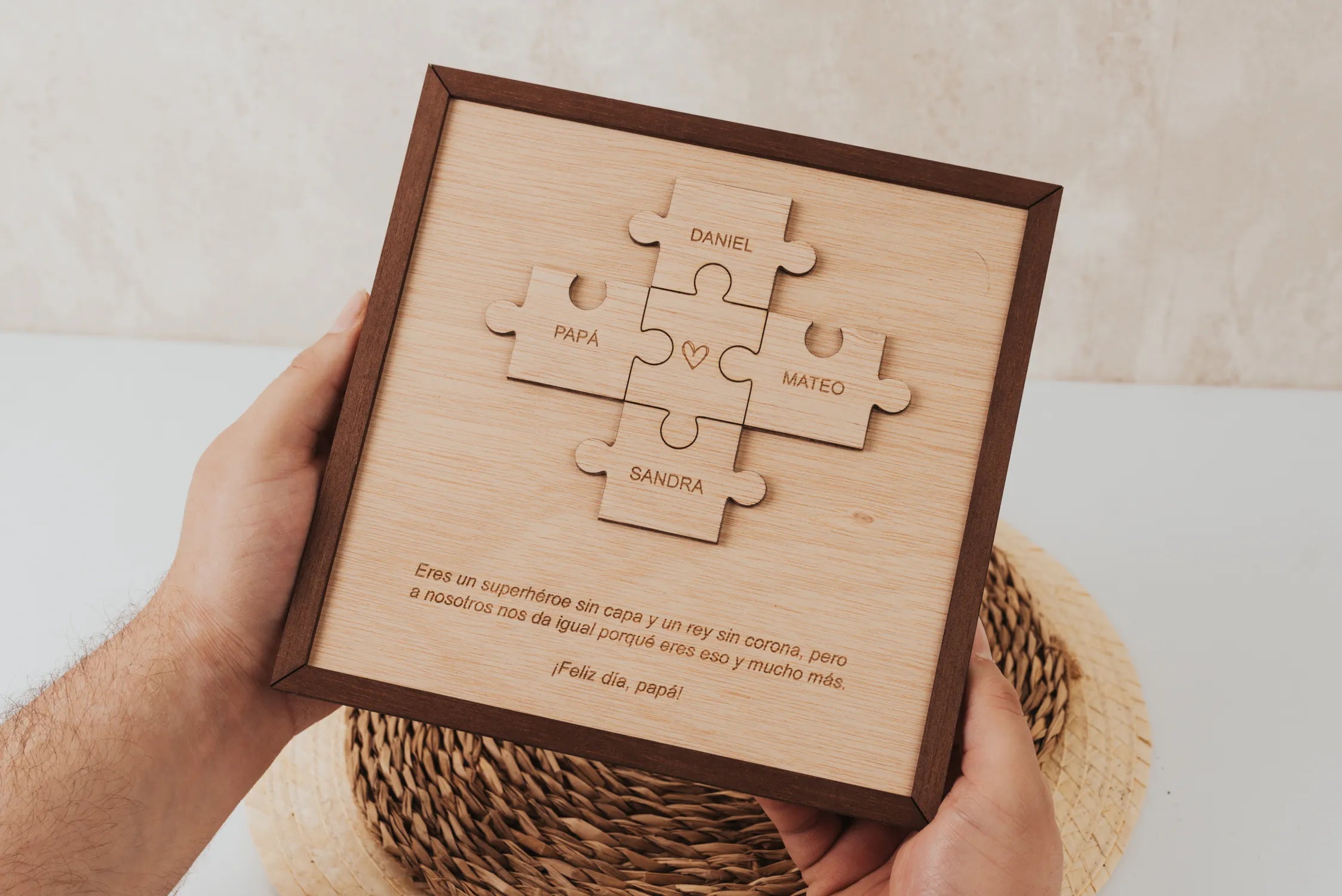 Cuadro Puzzle "Familia & Papá"