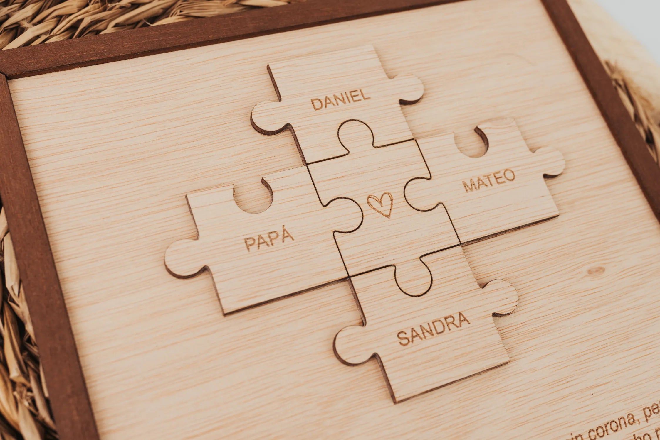 Cuadro Puzzle "Familia & Papá"