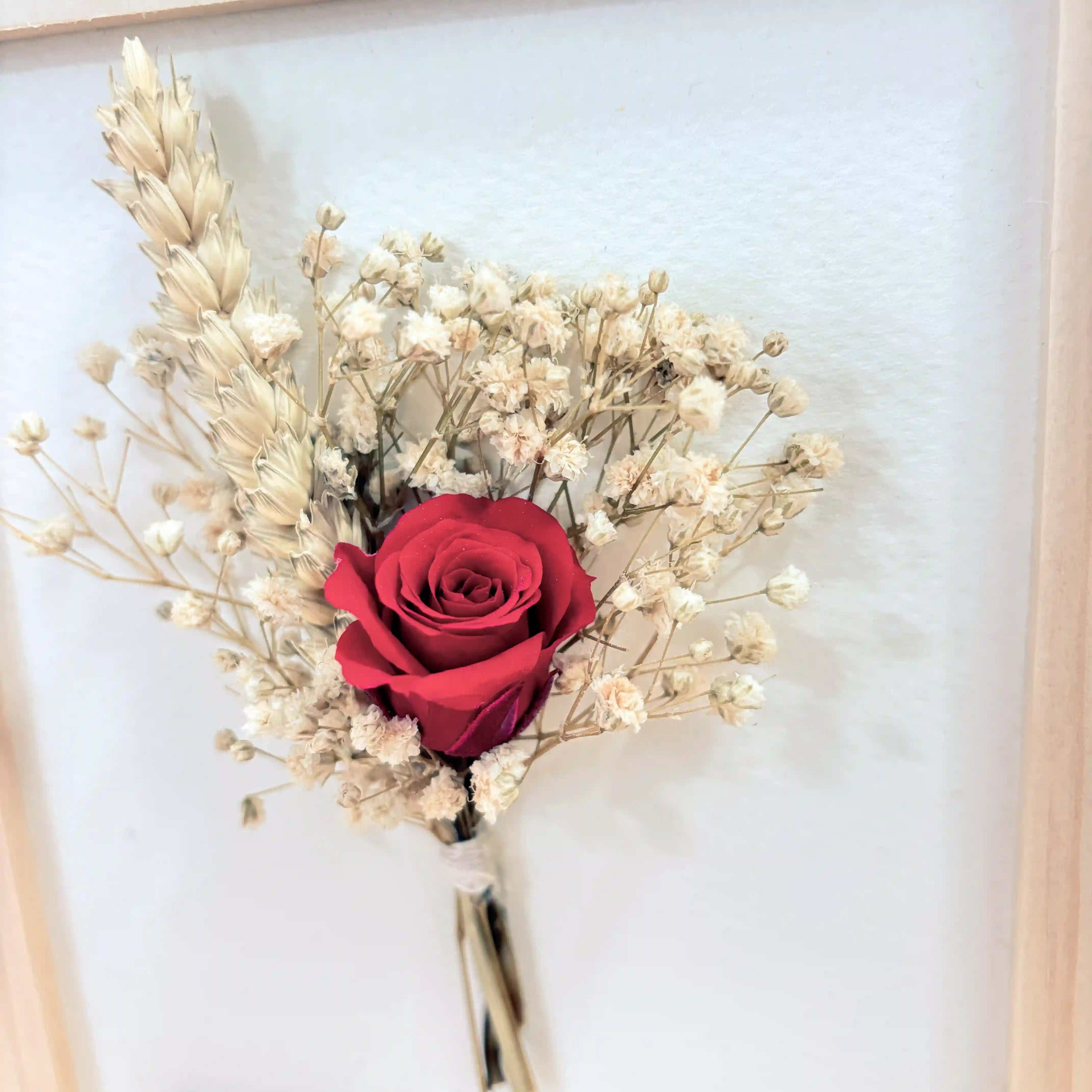 Cuadro Rosa Eterna Personalizada