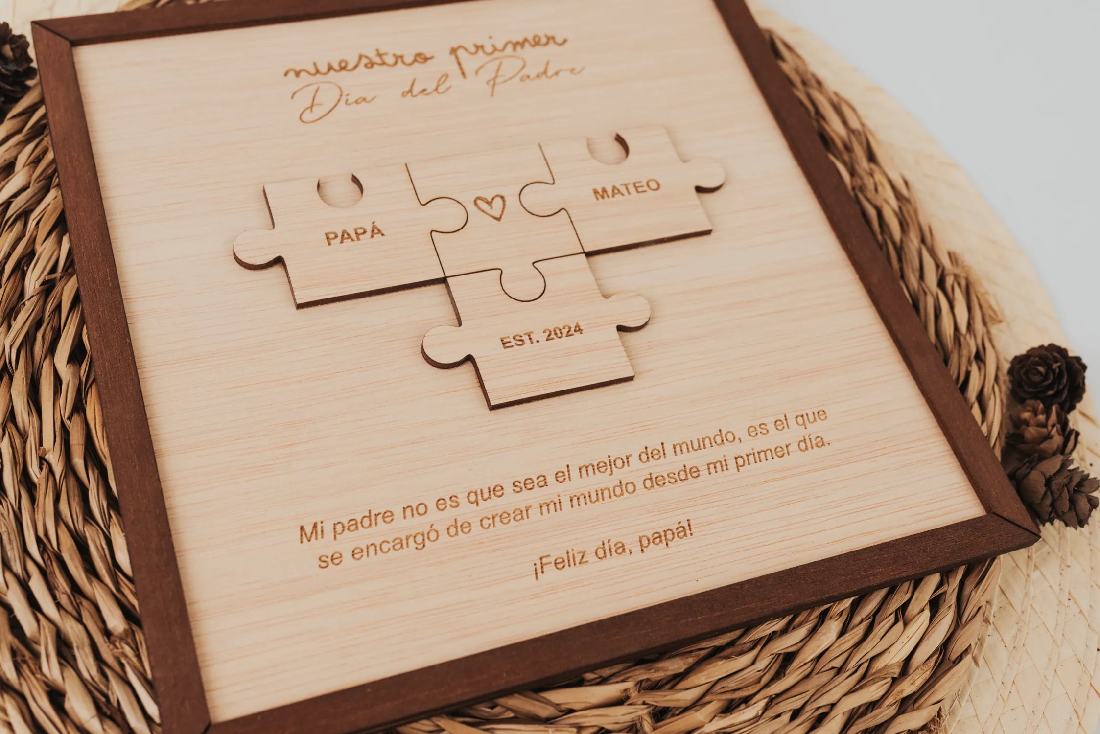 Cuadro Puzzle "Te Quiero Papá"