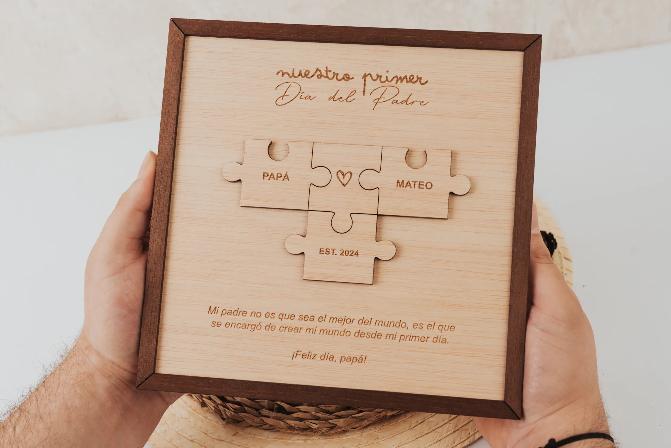 Cuadro Puzzle "Te Quiero Papá"