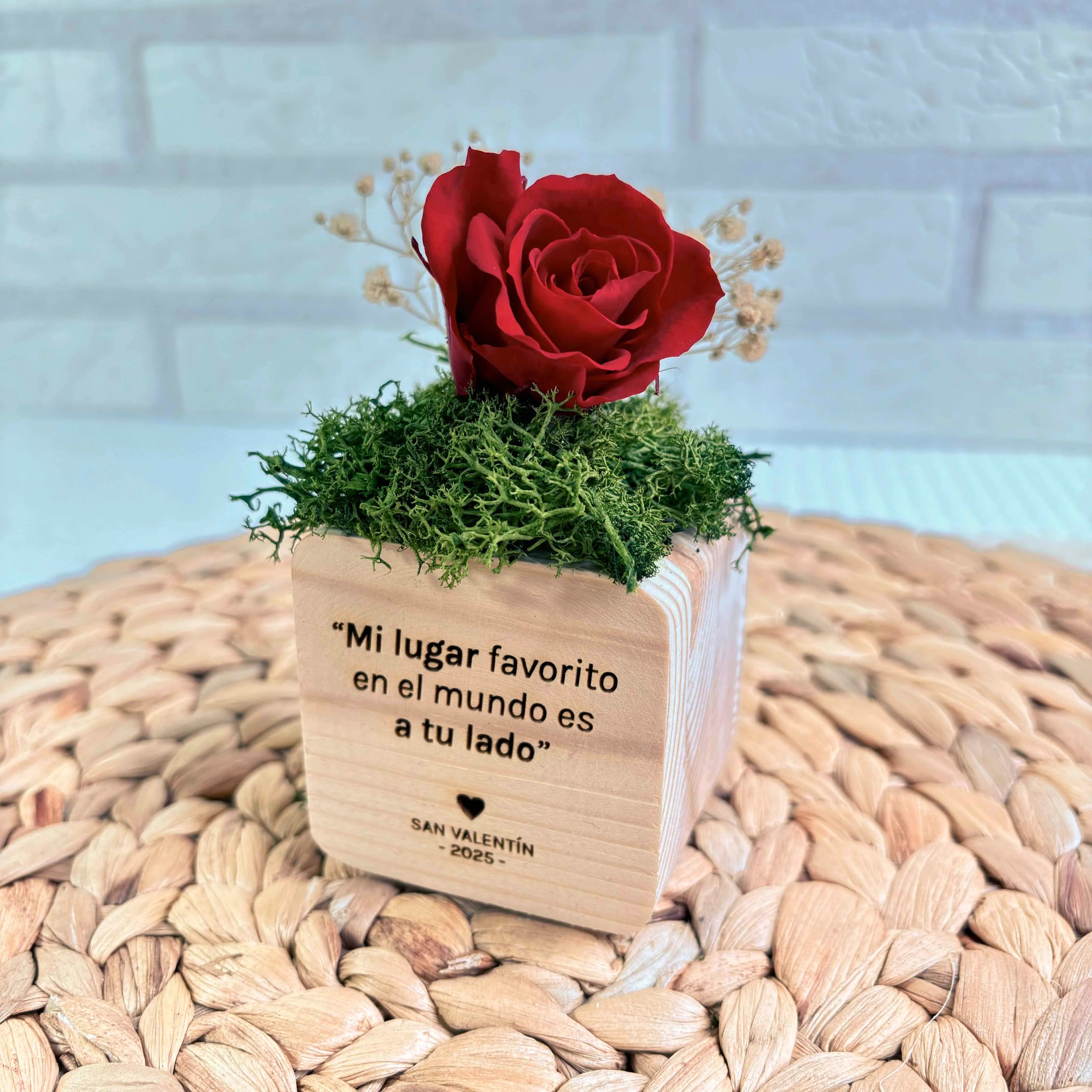 Cubos de Madera "AMOR" Especial San Valentín