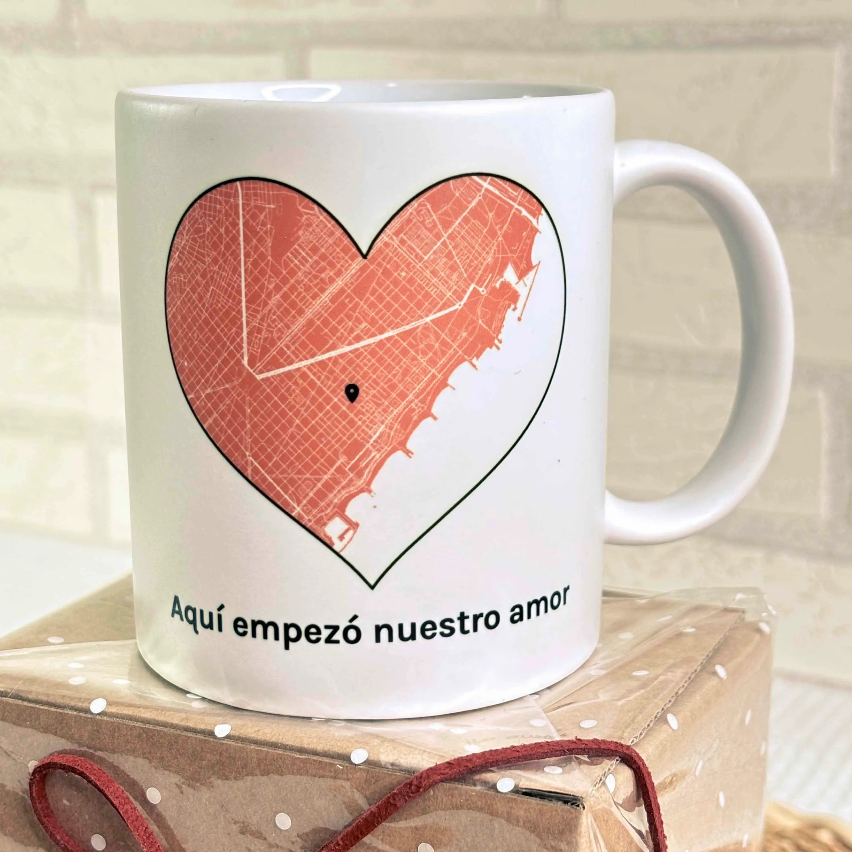 Taza Personalizada "Mapa de Amor"