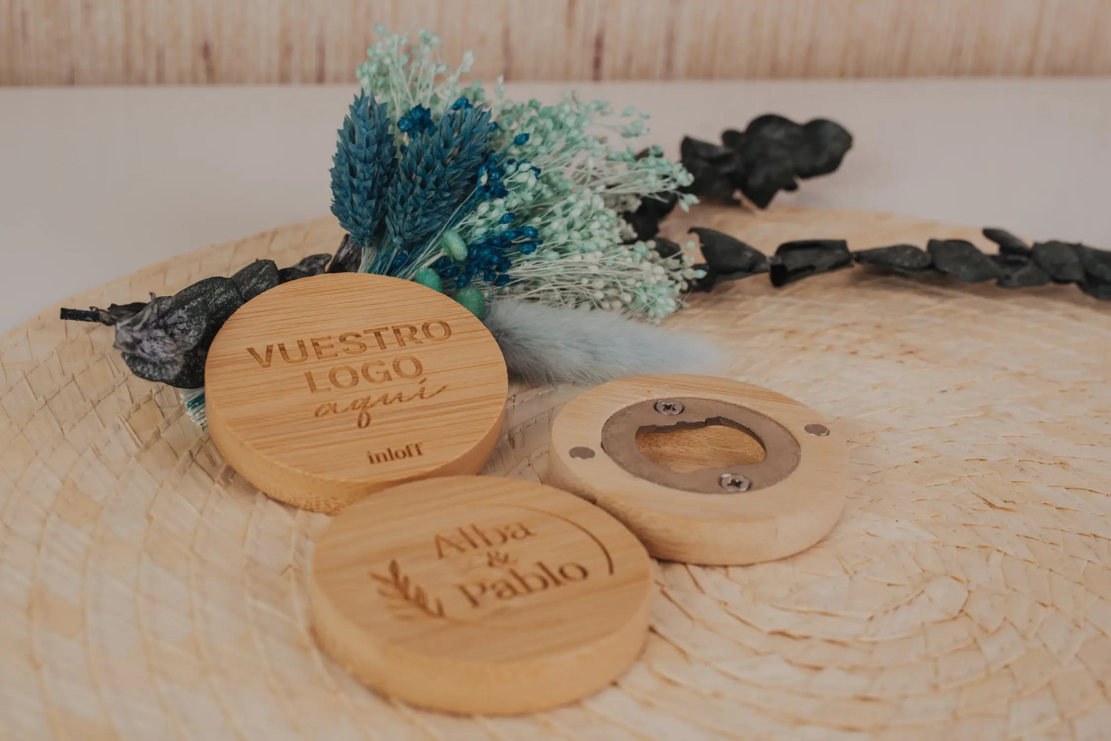 Abrebotellas Bambú "Nosotros"