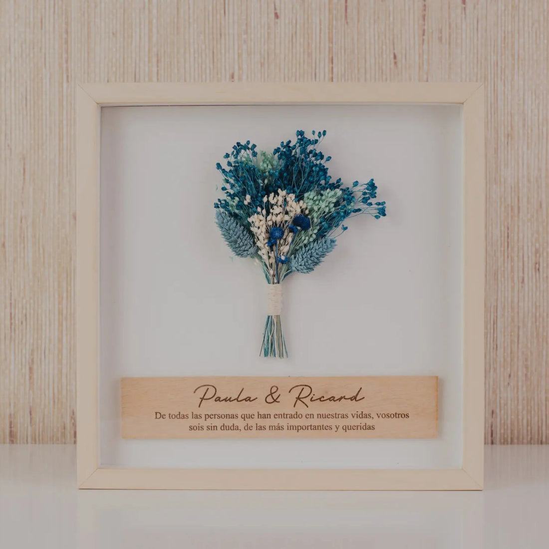 CUADRO FLOR "FRASE DE AMOR"