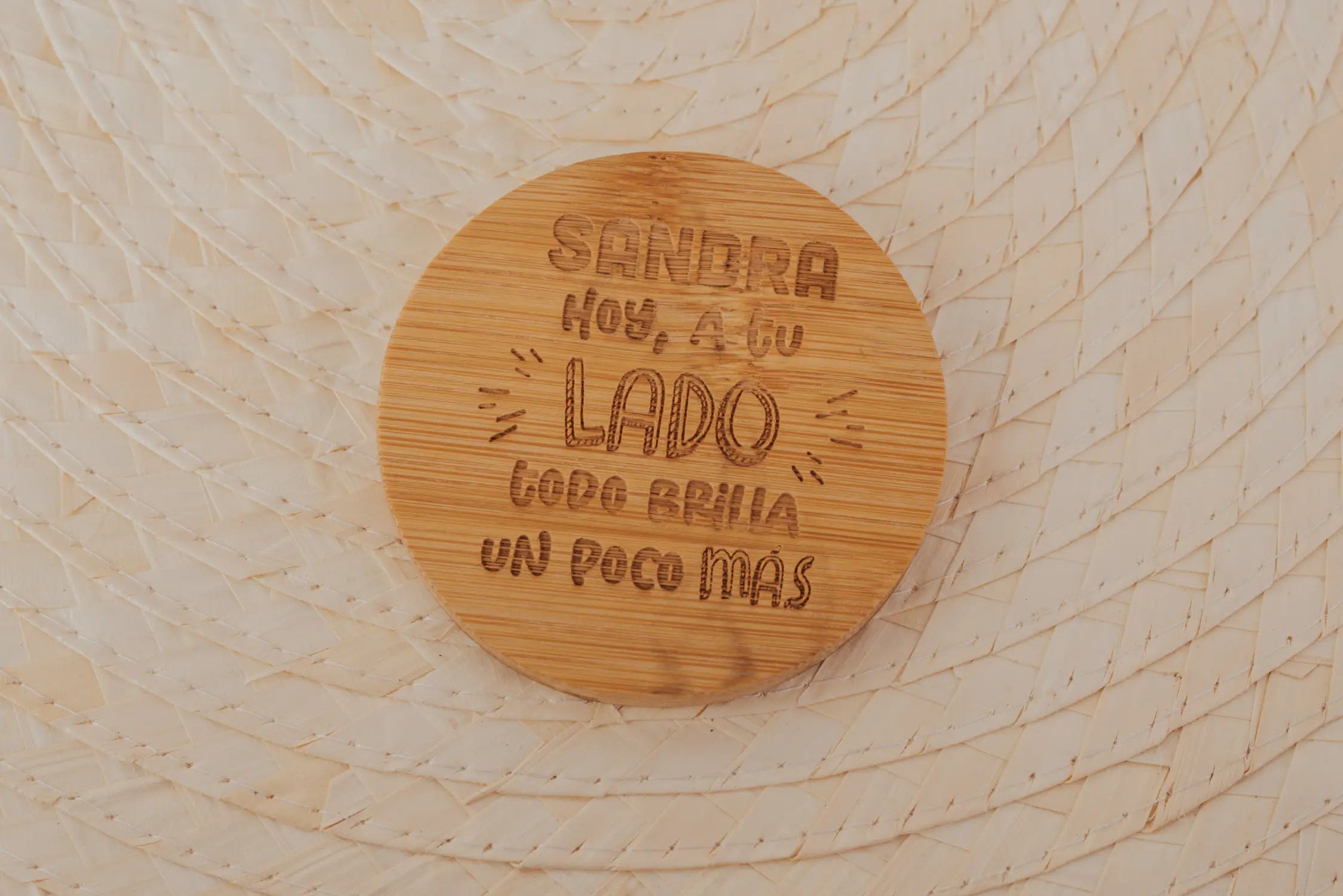 ESPEJO DE BAMBÚ "A TU LADO"