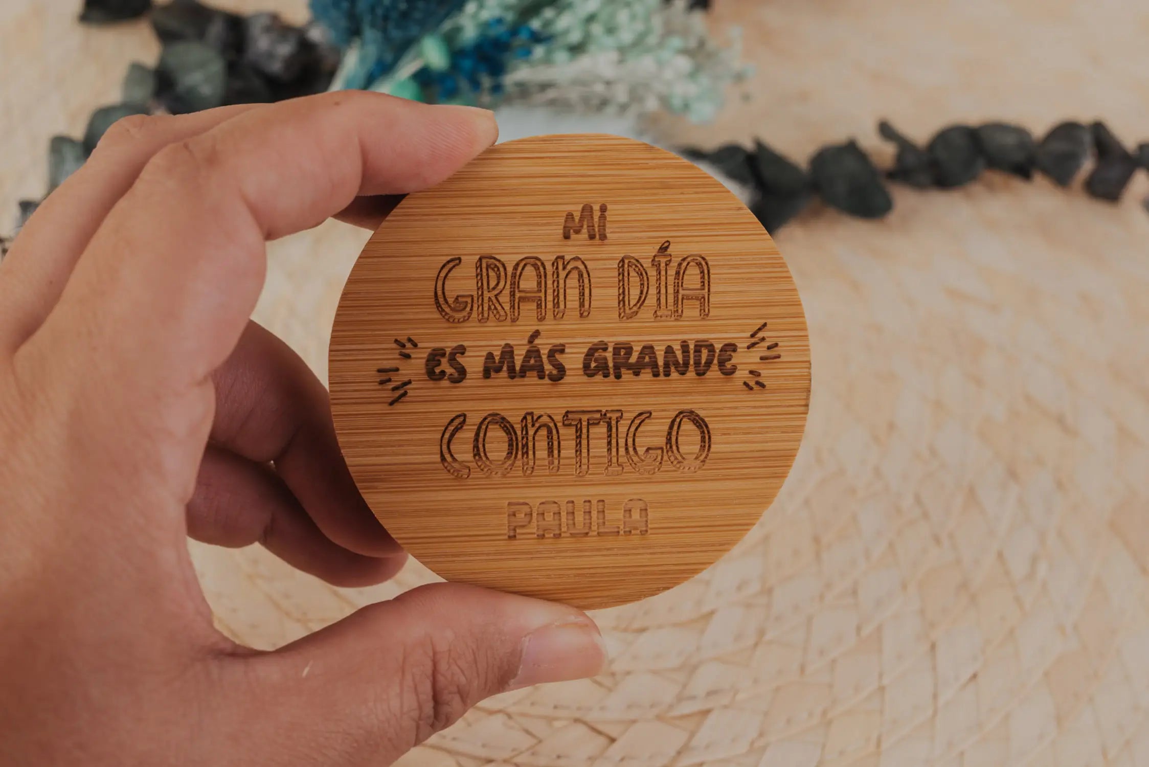 ESPEJO DE BAMBÚ "MI GRAN DÍA"