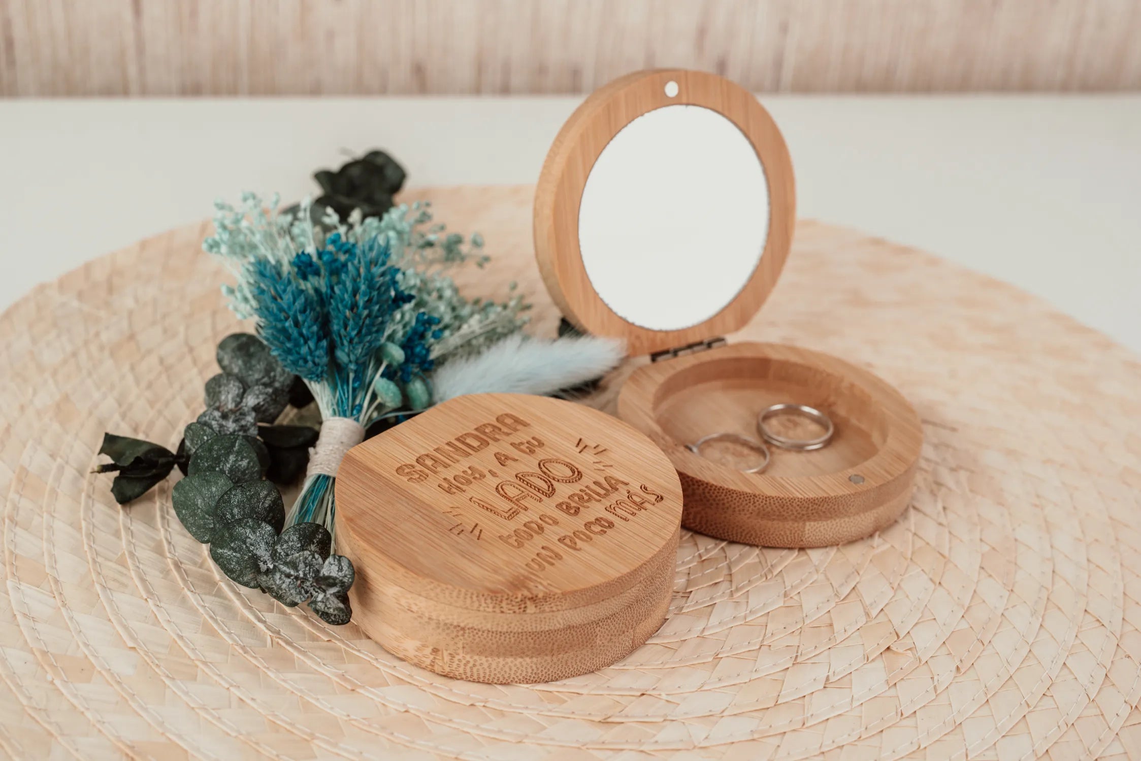 JOYERO DE BAMBÚ "A TU LADO"