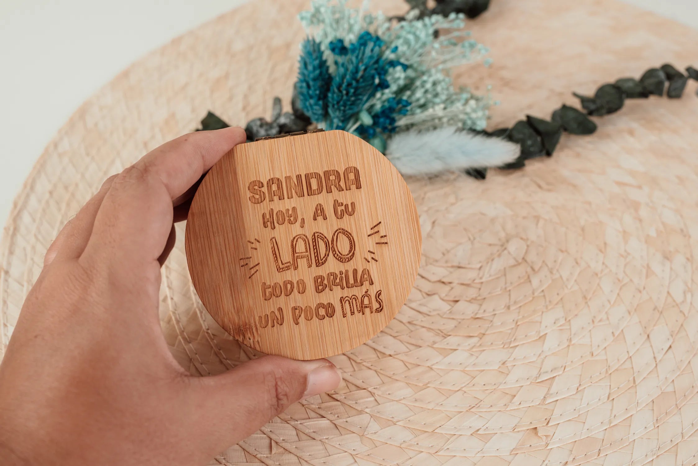 JOYERO DE BAMBÚ "A TU LADO"