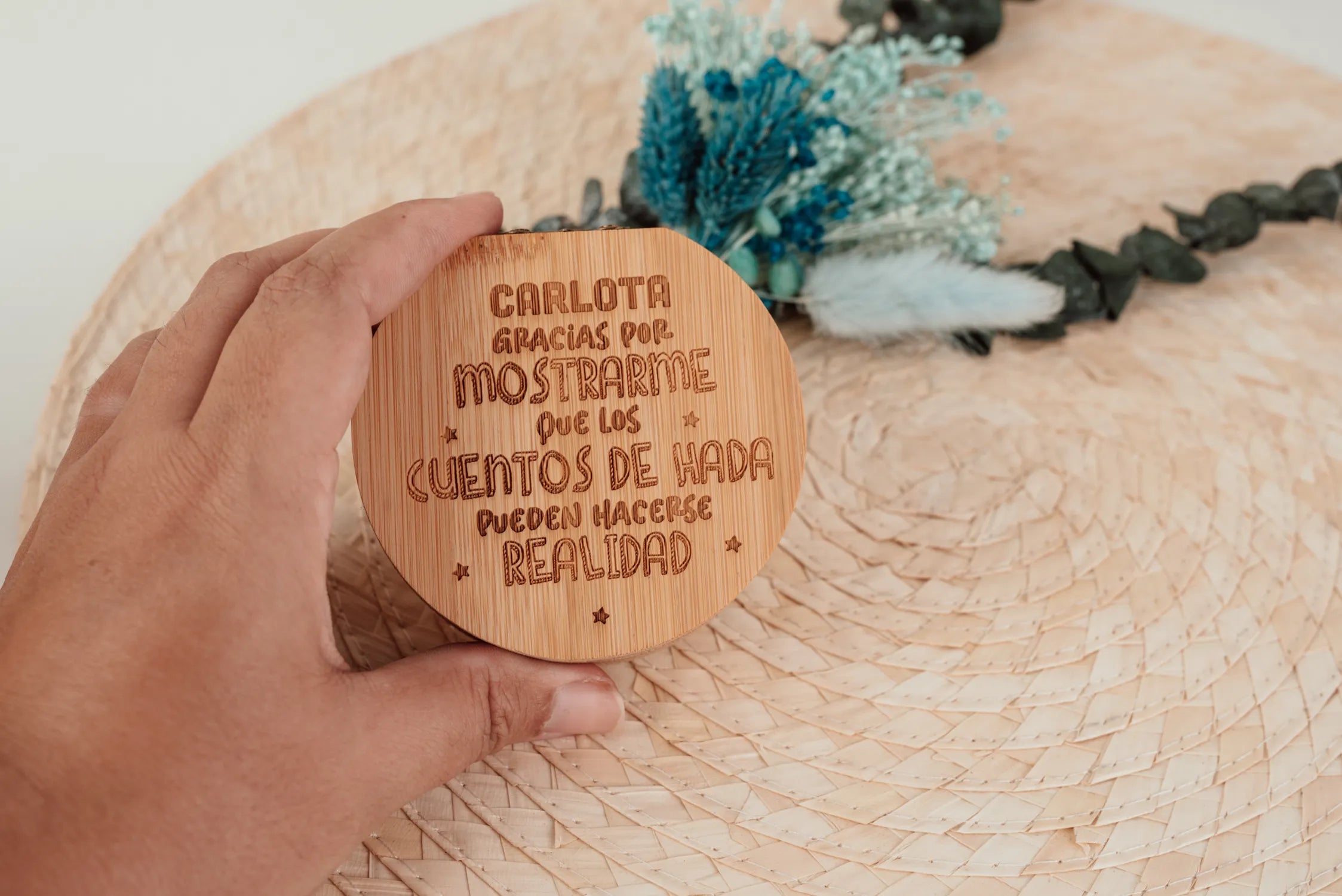 JOYERO DE BAMBÚ "CUENTO DE HADAS"