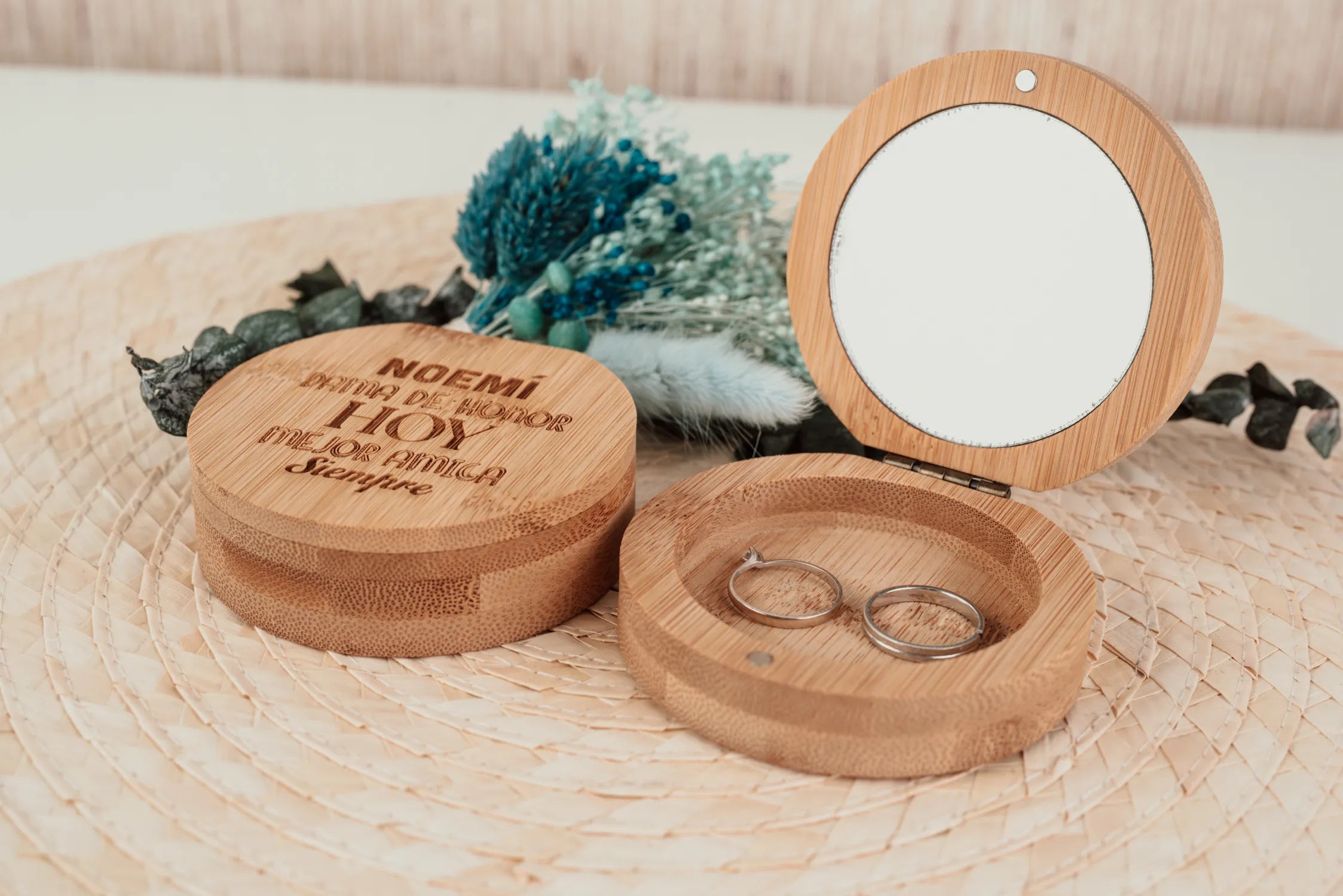 JOYERO DE BAMBÚ "DAMA DE HONOR"