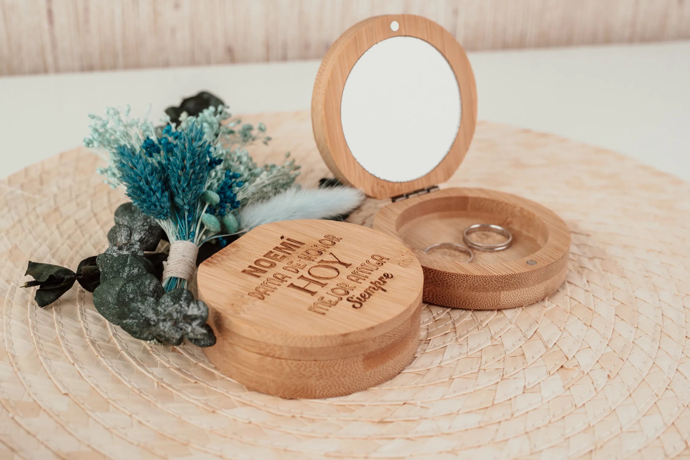 JOYERO DE BAMBÚ "DAMA DE HONOR"