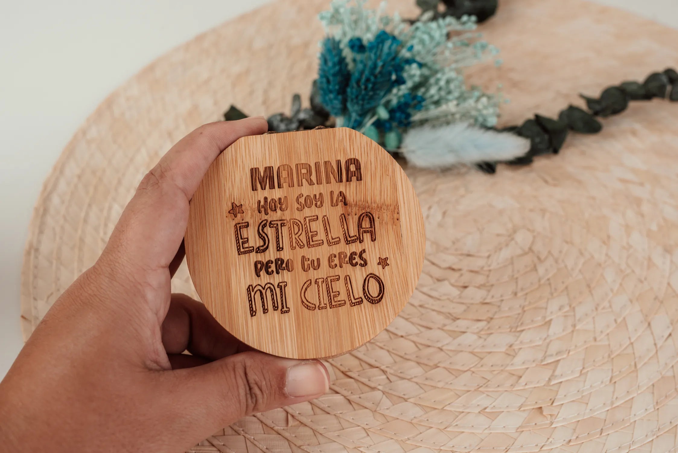 JOYERO DE BAMBÚ "MI CIELO"