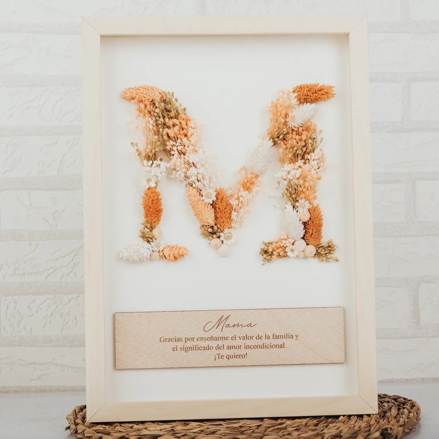 CUADRO FLOR "INICIAL DE AMOR"