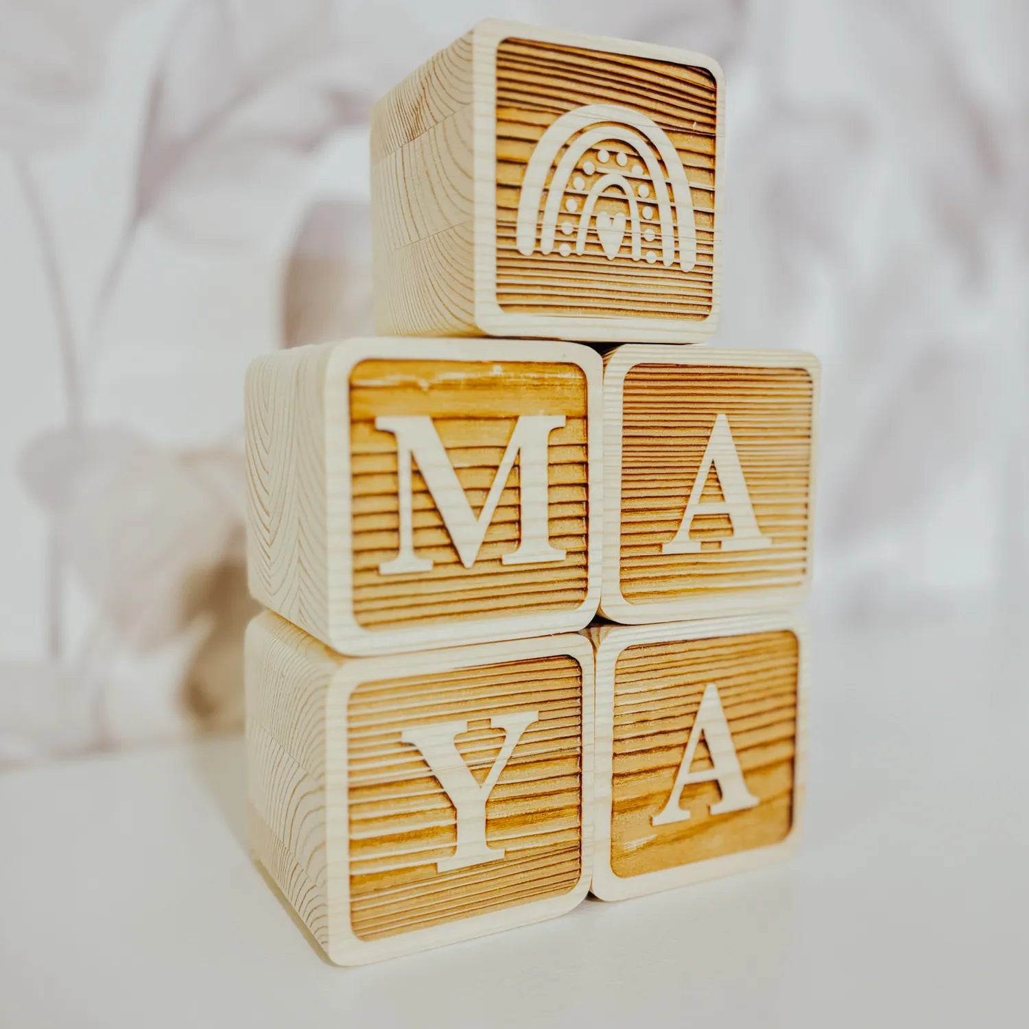 CUBOS NOMBRE PERSONALIZADO "RUSTIK"