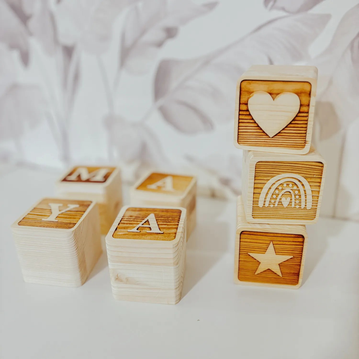 CUBOS NOMBRE PERSONALIZADO "RUSTIK"