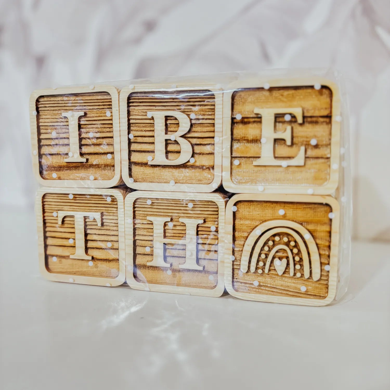 CUBOS NOMBRE PERSONALIZADO "RUSTIK"