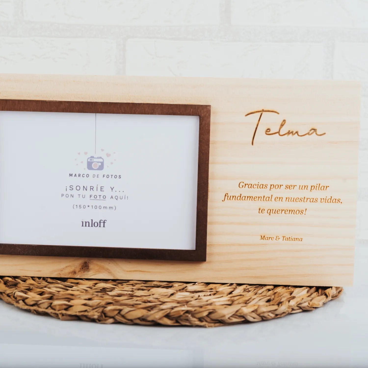 MARCO DE MADERA “MENSAJE”