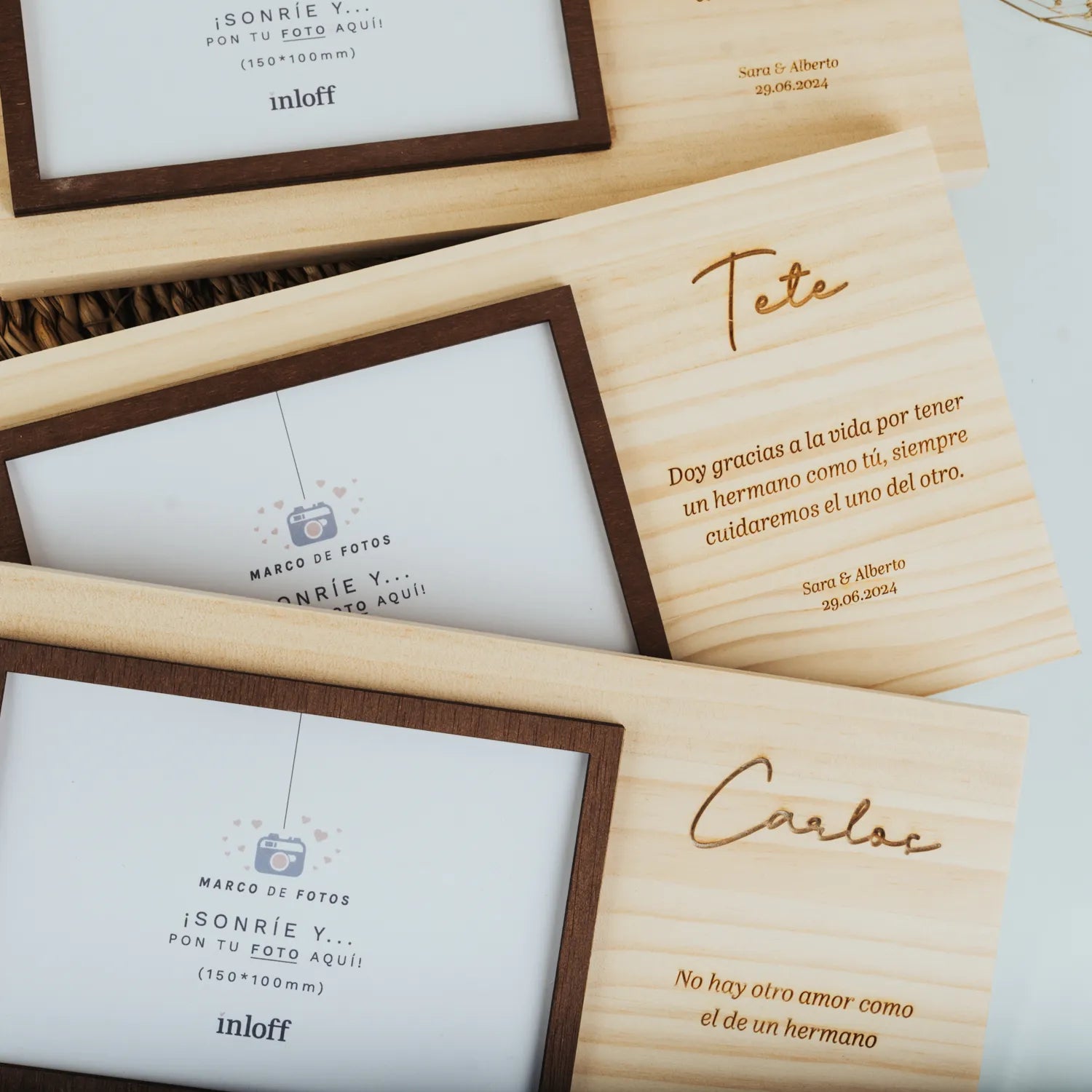 MARCO DE MADERA “MENSAJE”