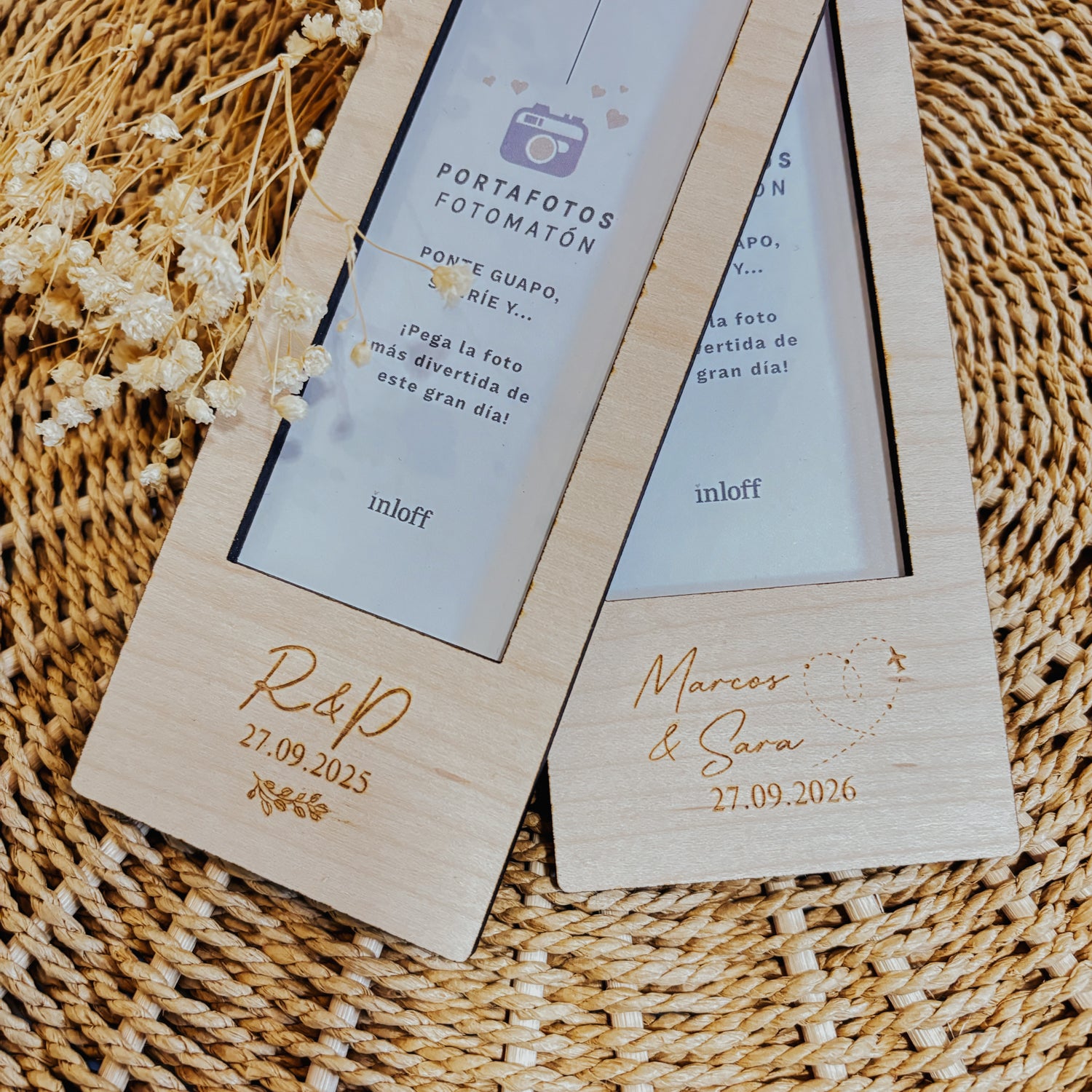 Portafotos Imán Fotomatón "Boda"