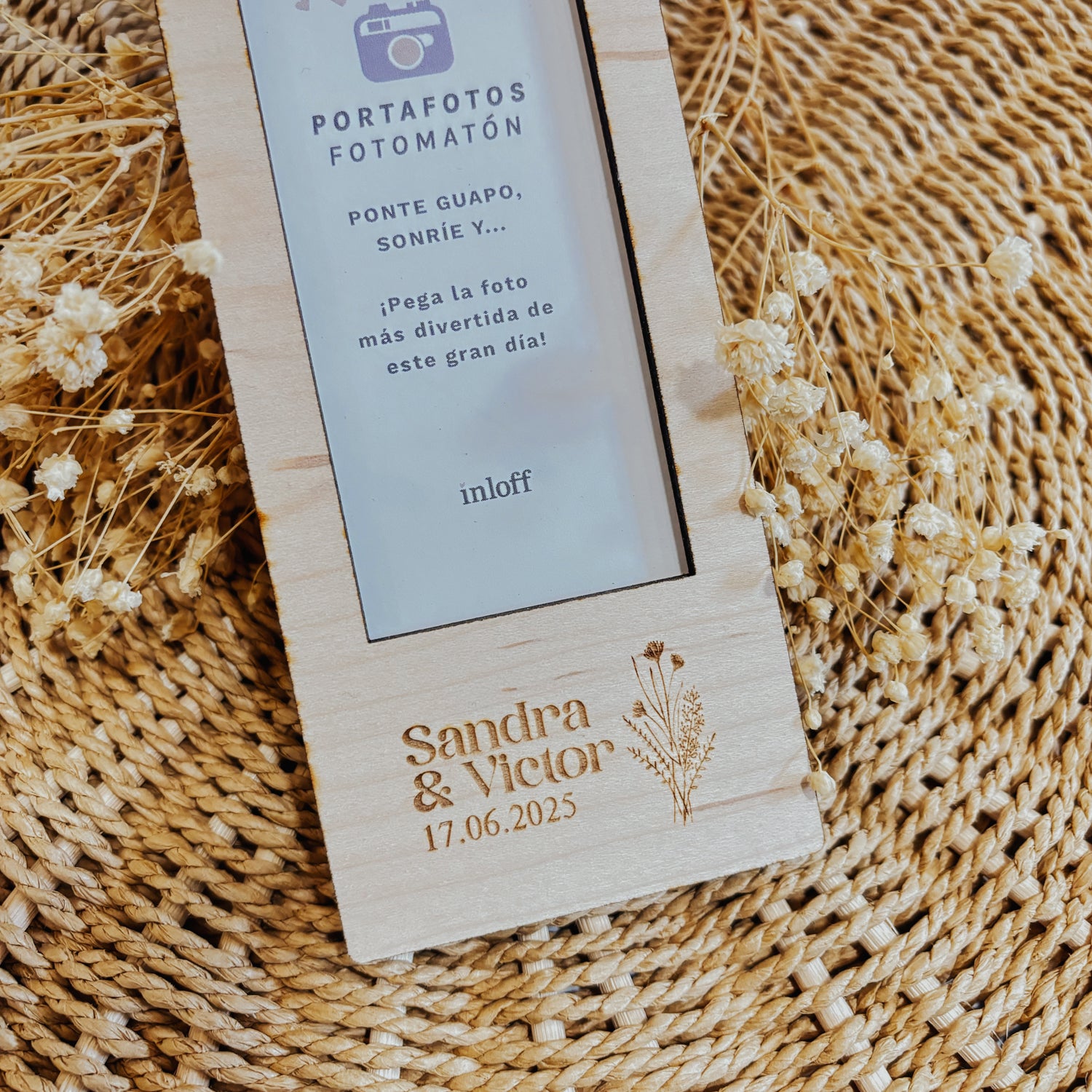 Portafotos Imán Fotomatón "Boda"