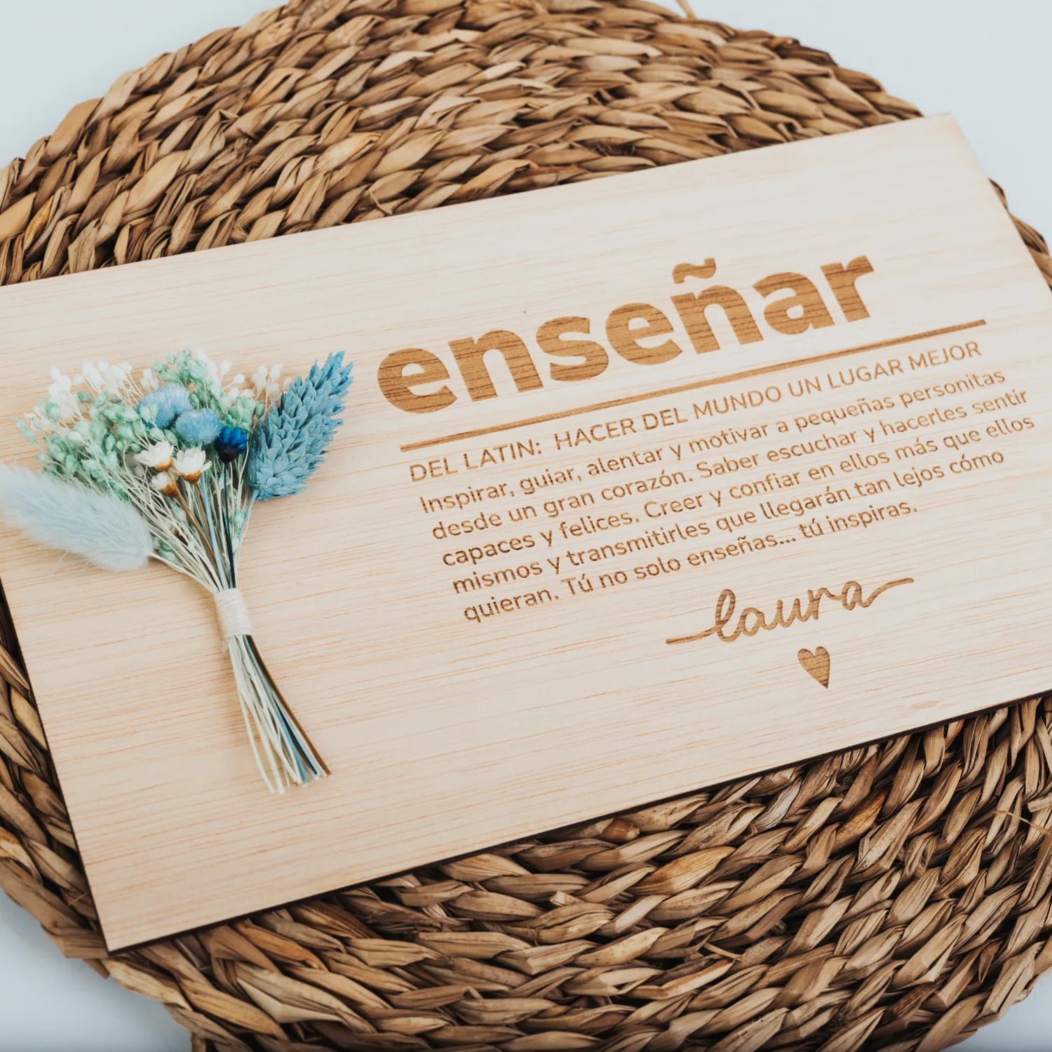 PLACA DEDICATORIA PROFE