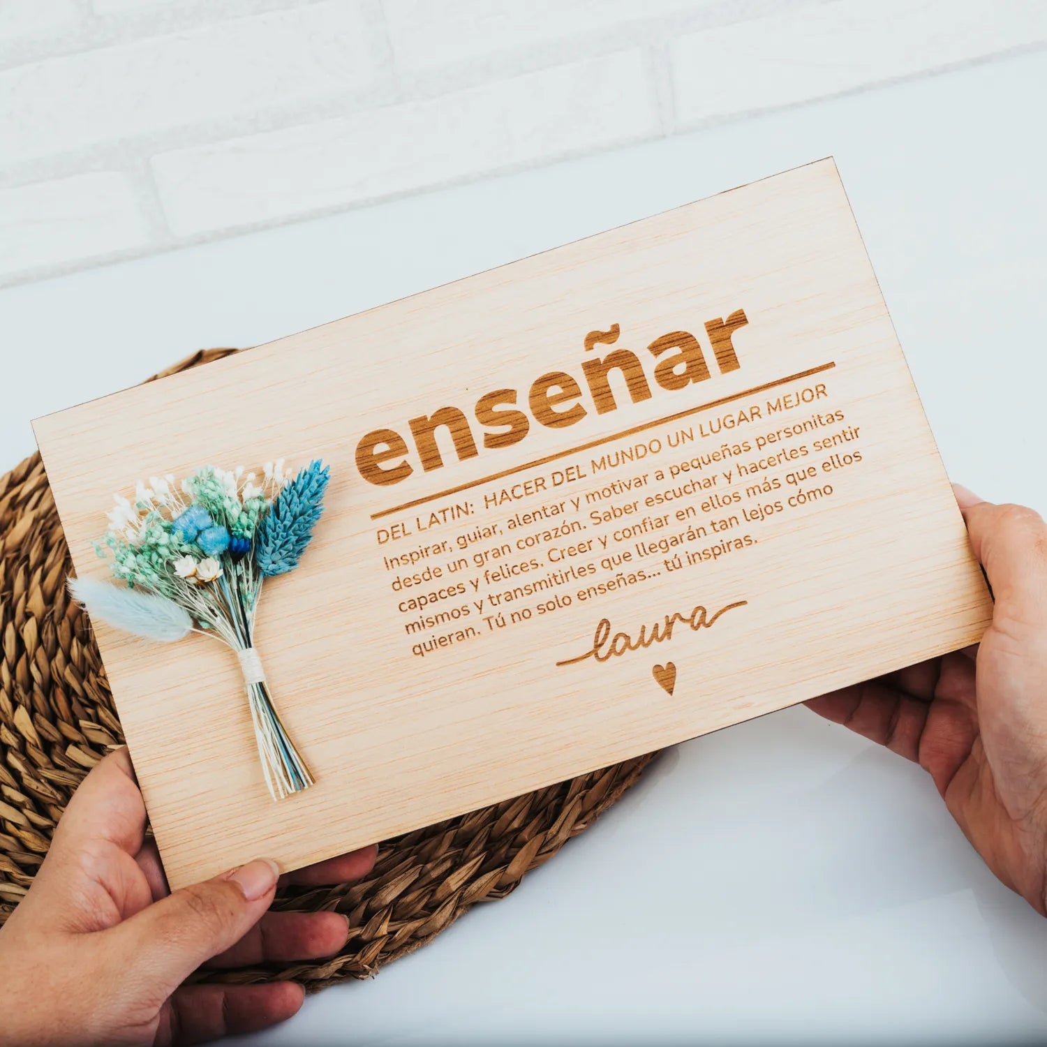 PLACA DEDICATORIA PROFE