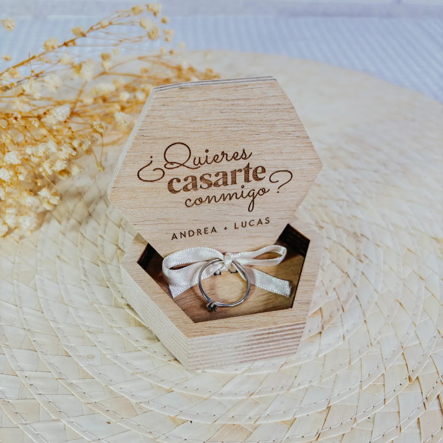 Cajita Anillo Compromiso “Conmigo”