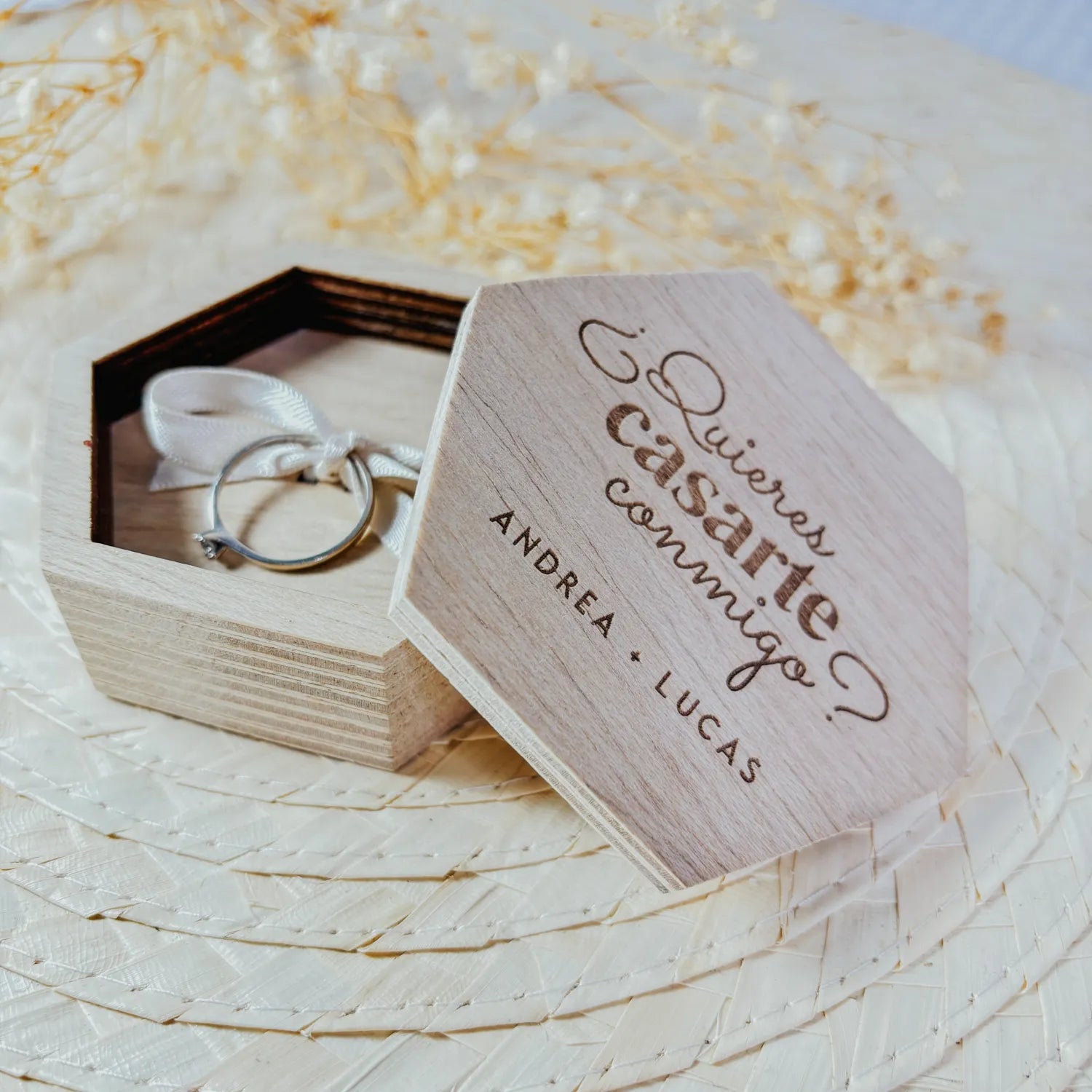 Cajita Anillo Compromiso “Conmigo”