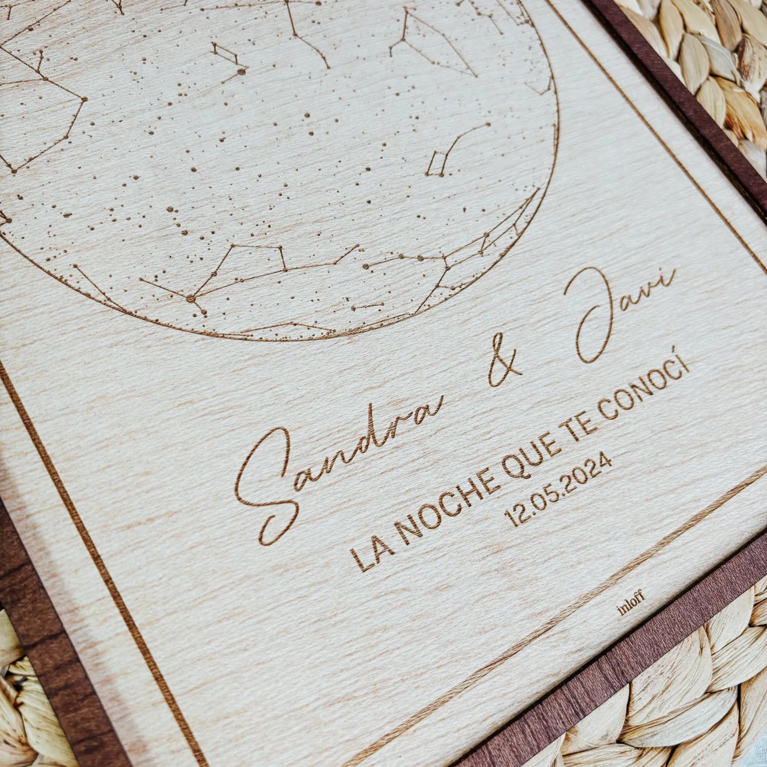 Cuadro Mapa Estelar "Nuestra Historia”