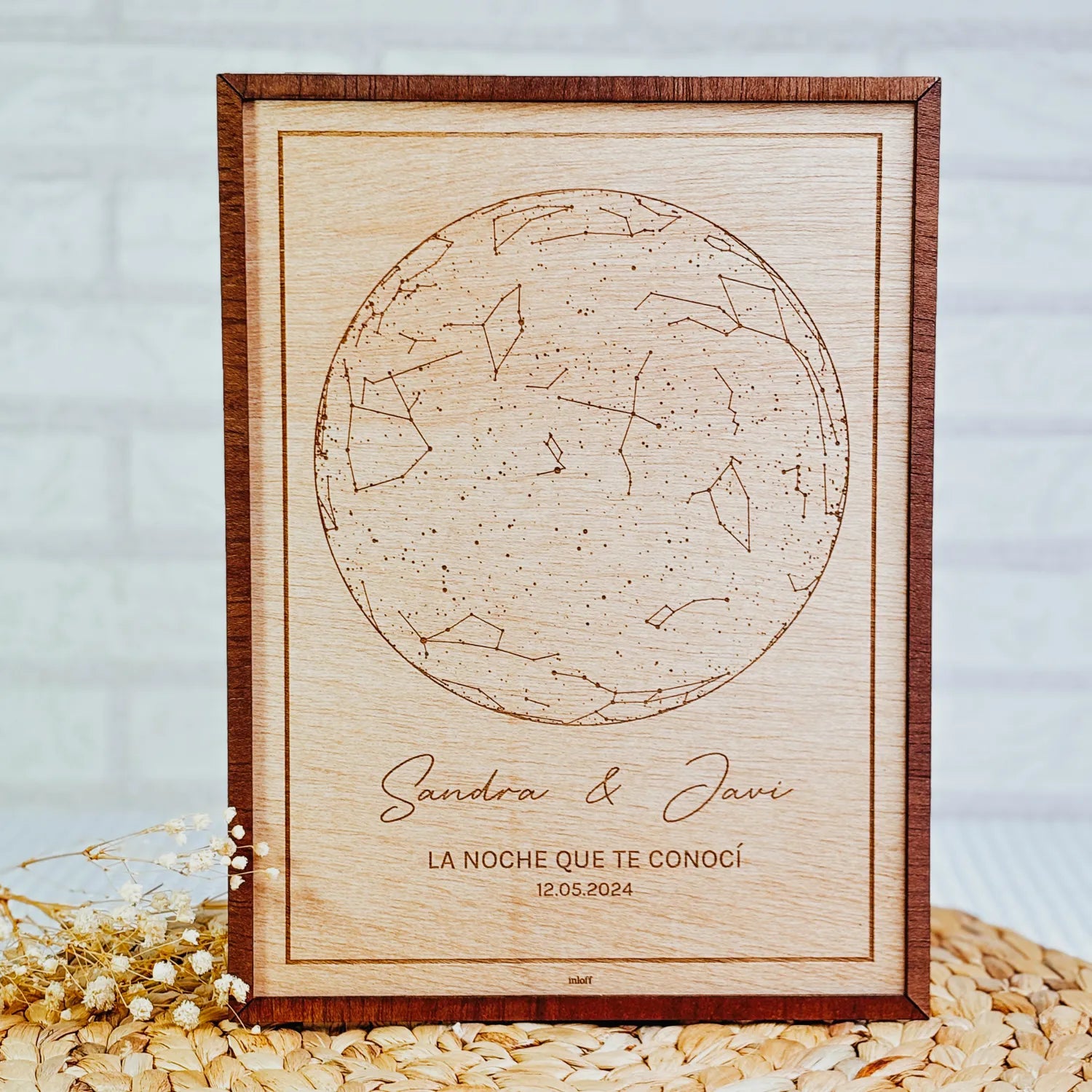 Cuadro Mapa Estelar "Nuestra Historia”